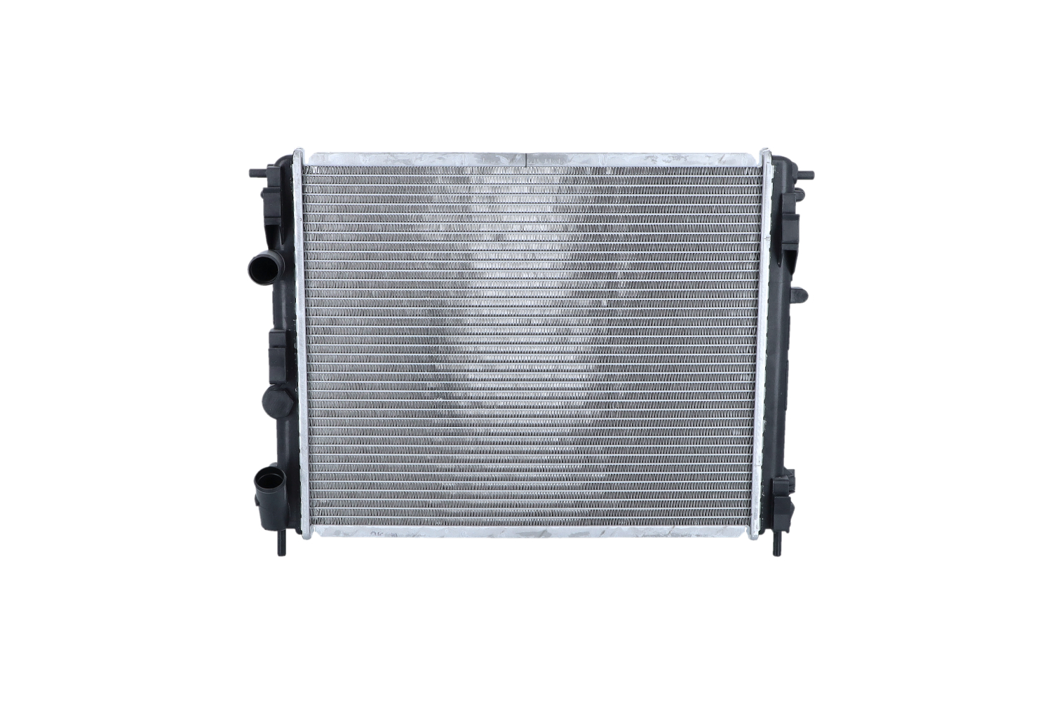 NRF 56098 Engine radiator Aluminium, 481 x 386 x 23 mm, with mounting parts, Brazed cooling fins