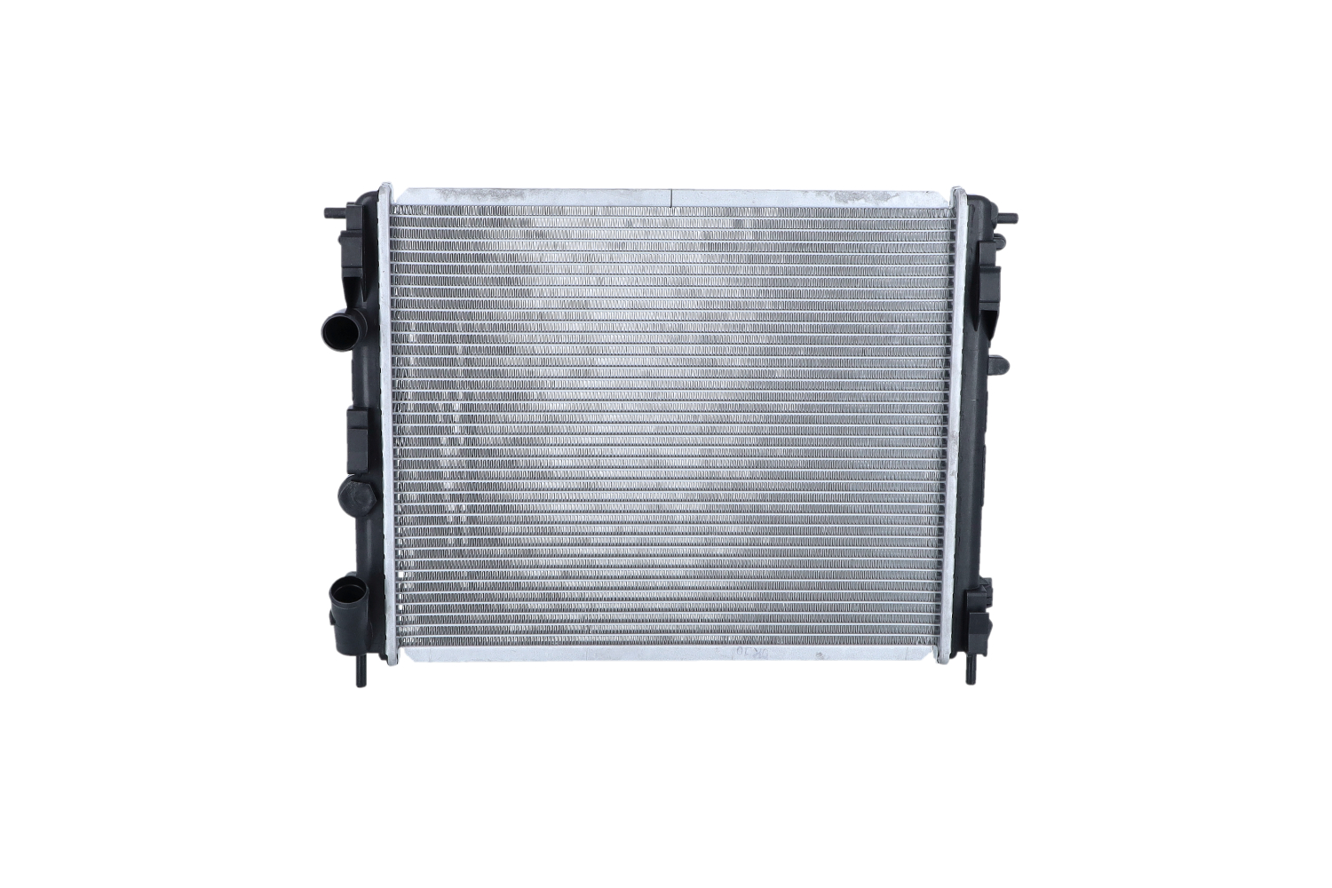 NRF 56099 Engine radiator Aluminium, 481 x 386 x 17 mm, with mounting parts, Brazed cooling fins