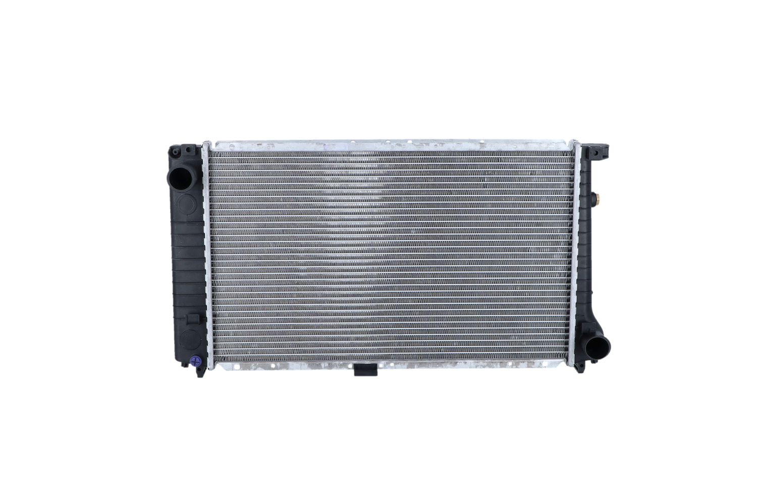 NRF EASY FIT 56128 Engine radiator Aluminium, 551 x 326 x 34 mm, with piston clip, Brazed cooling fins
