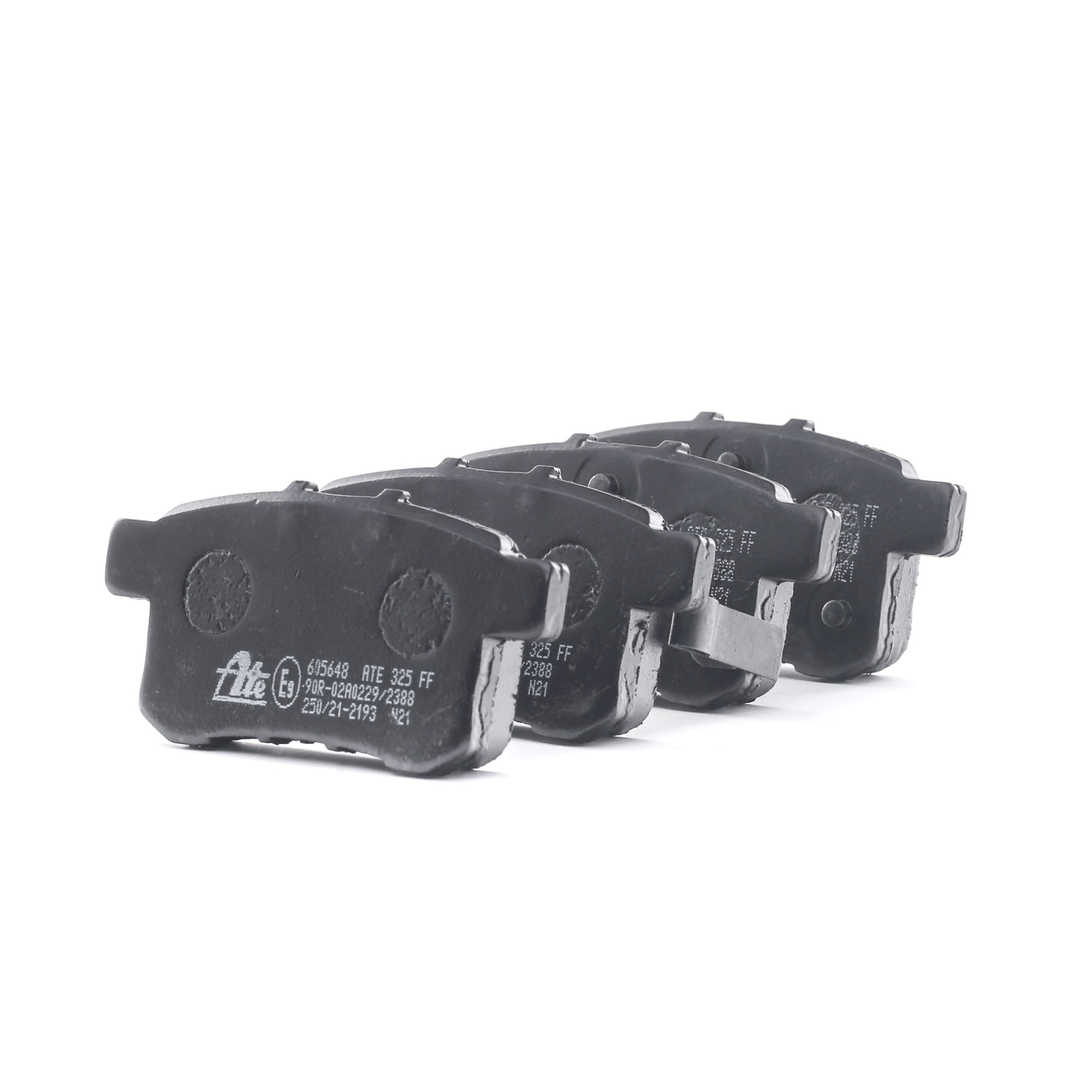 ATE 13.0460-5648.2 Brake pad set with acoustic wear warning, with anti-squeak plate