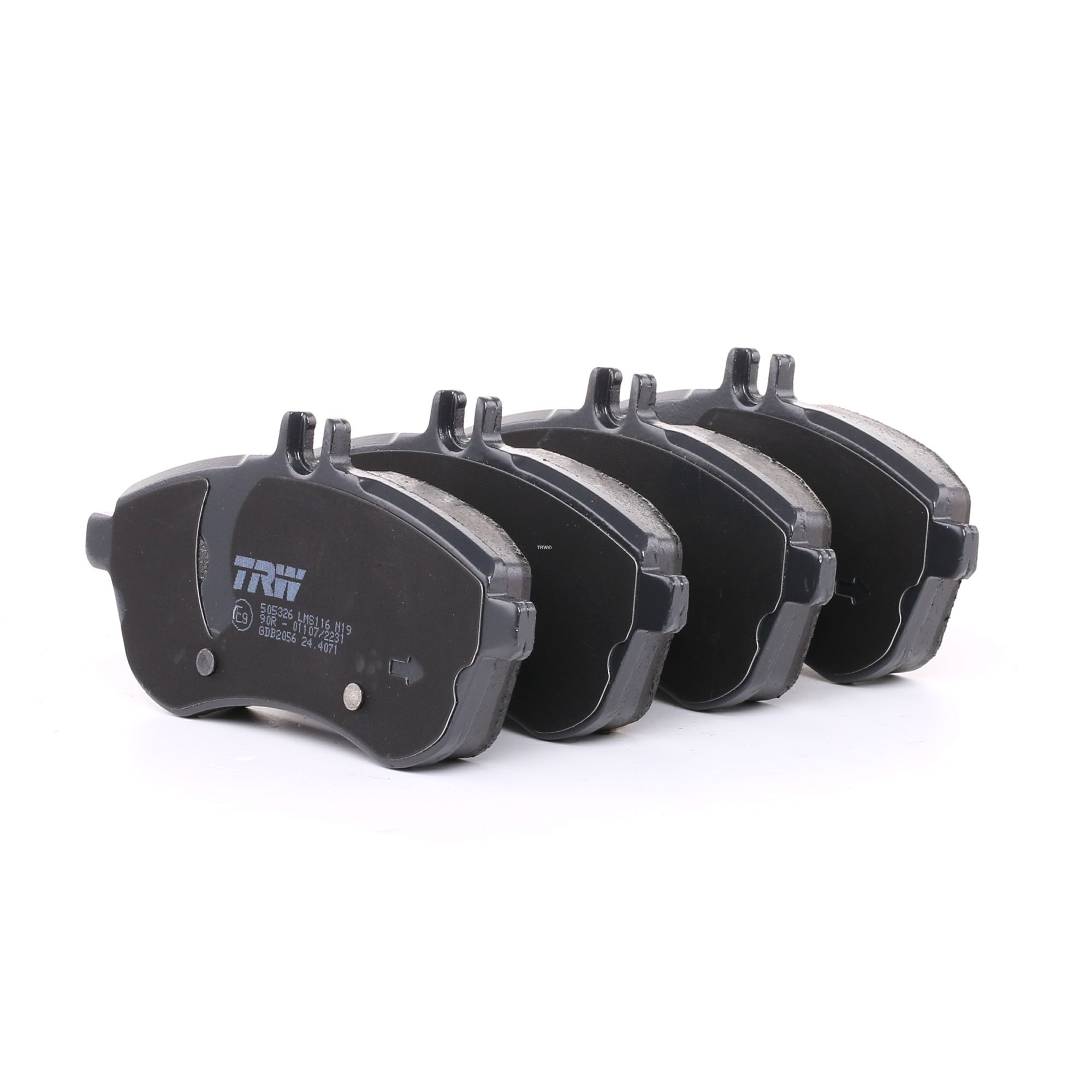 TRW prepared for wear indicator, with accessories Height: 71,6mm, Width: 146mm, Thickness: 20,5mm Brake pads GDB2056 buy