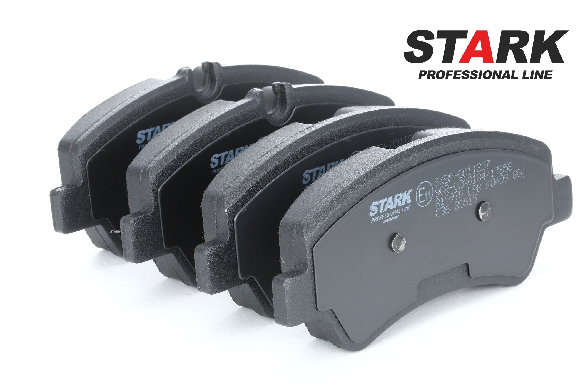 SKBP-0011237 STARK Brake pad set FORD Rear Axle, prepared for wear indicator