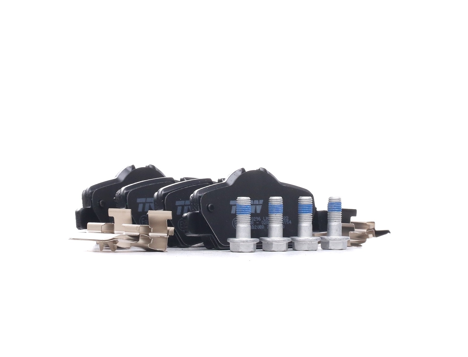 25980 TRW prepared for wear indicator, with brake caliper screws, with accessories Height 1: 38,2mm, Height 2: 45,7mm, Width: 100mm, Thickness: 16,8mm Brake pads GDB2088 buy