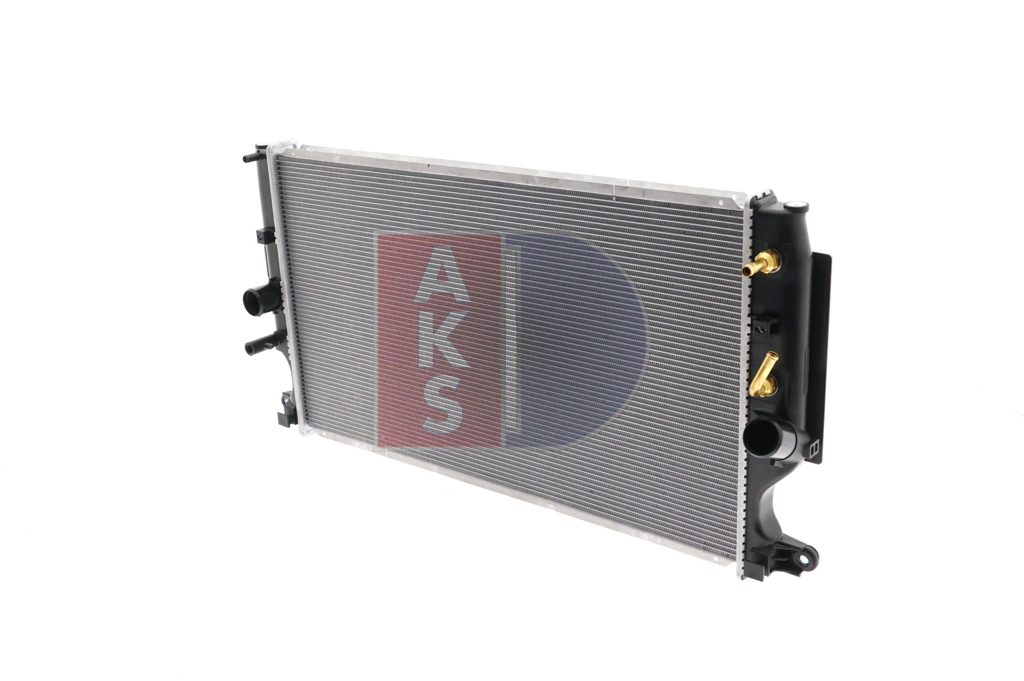AKS DASIS 210264N Engine radiator Aluminium, for vehicles with/without air conditioning, 665 x 378 x 27 mm, Automatic Transmission, Brazed cooling fins