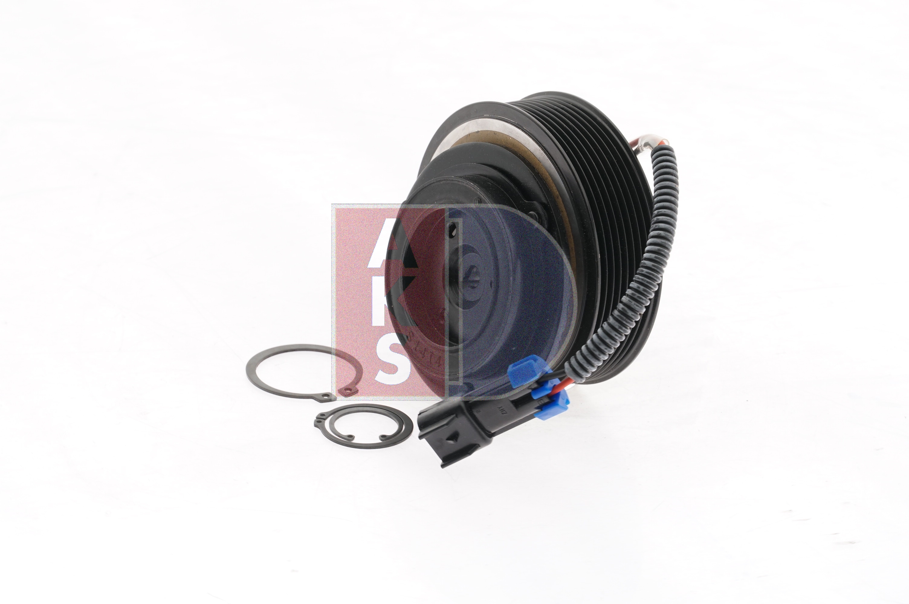 AKS DASIS Magnetkupplung 852270N 12V, Sanden SD7H15, GSA Ø 119 mm, Anzahl der Rillen: 8