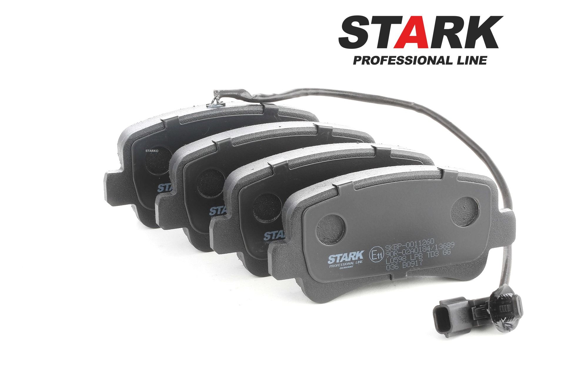 STARK Rear Axle, with integrated wear sensor Height: 59,8mm, Width: 128,6mm, Thickness: 18,1mm Brake pads SKBP-0011260 buy