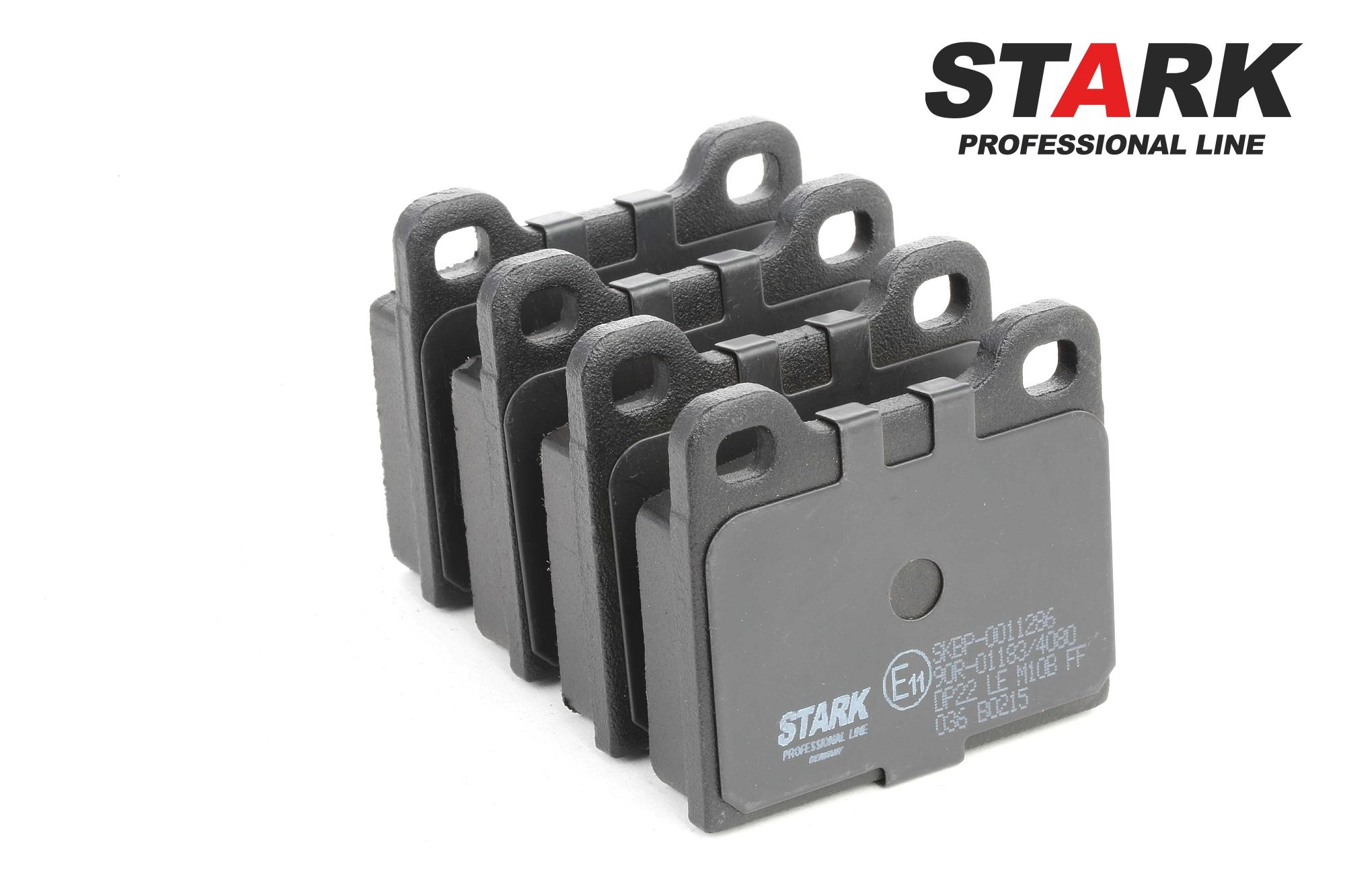 STARK SKBP-0011286 Kit pastiglie freni Assale posteriore, Non predisposto per contatto segnalazione usura, con accessori