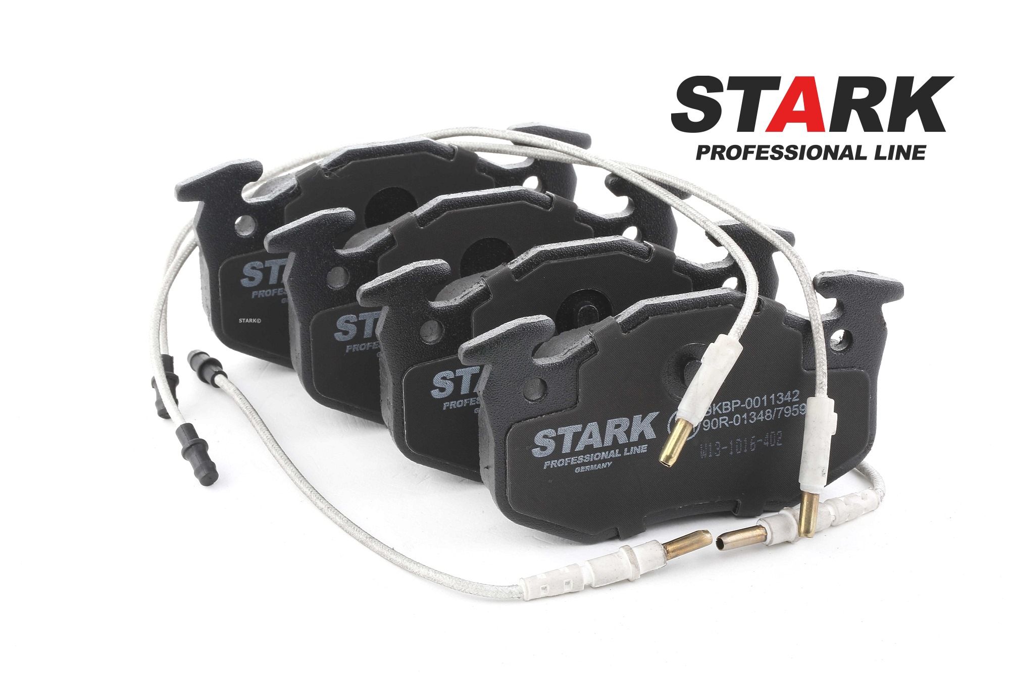 STARK SKBP-0011342 Juego de pastillas de freno Eje delantero, con contacto avisador de desgaste