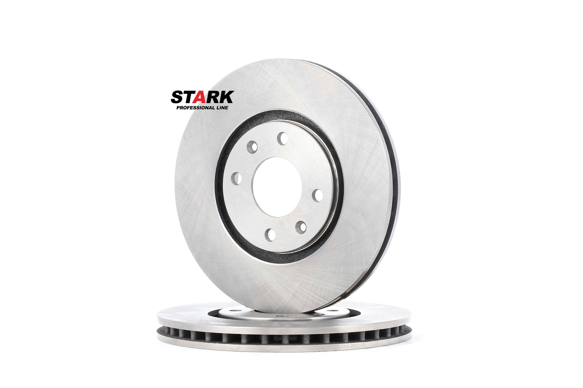 STARK SKBD-0022833 Brake disc Front Axle, 283x26mm, 4/6, internally vented, Uncoated
