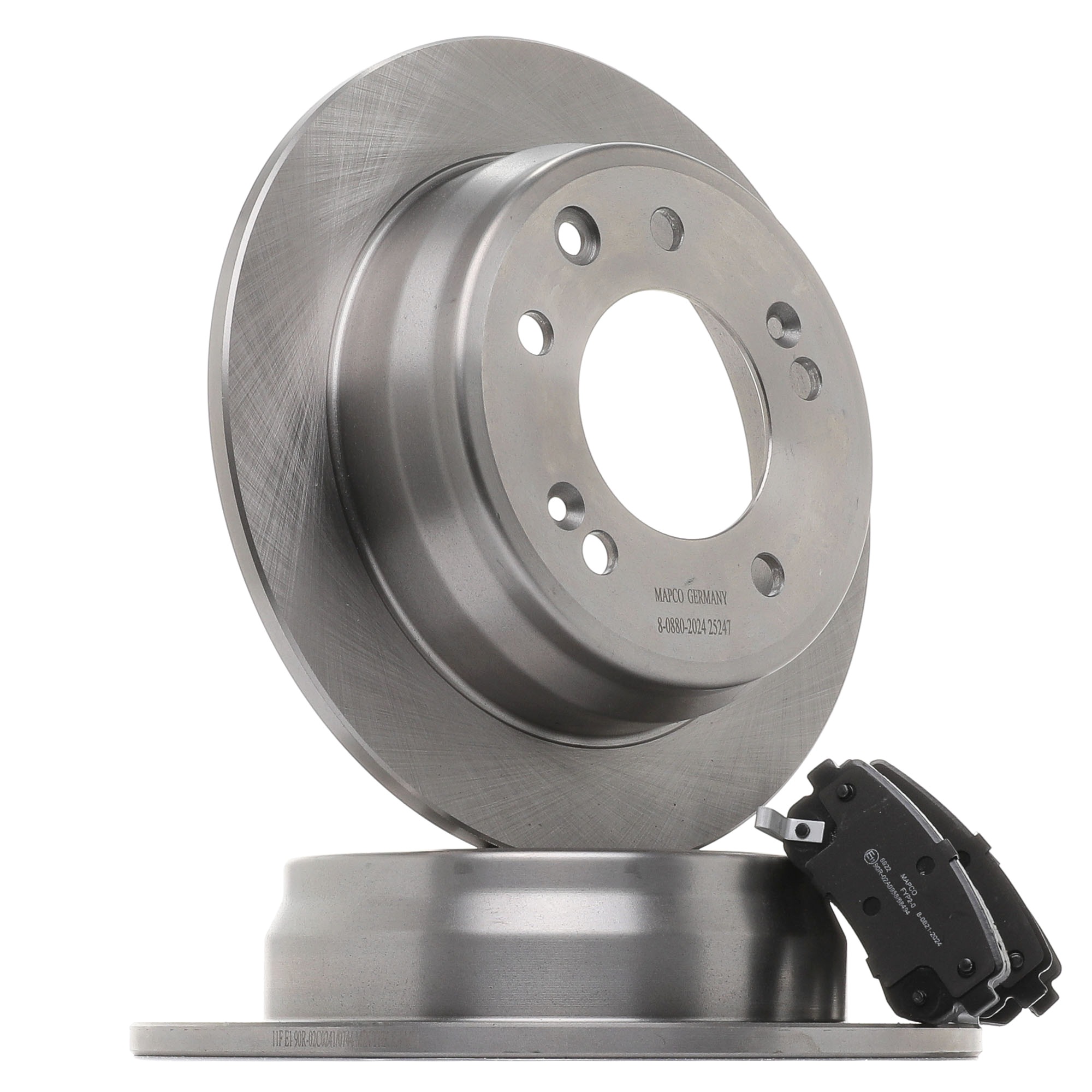 MAPCO Essieu arrière, plein, avec tôle anti-bruit, avec indicateur d'usure Ø: 262mm, Épaisseur du disque de frein: 10, 15,3mm Kit de frein 47609 acheter en ligne