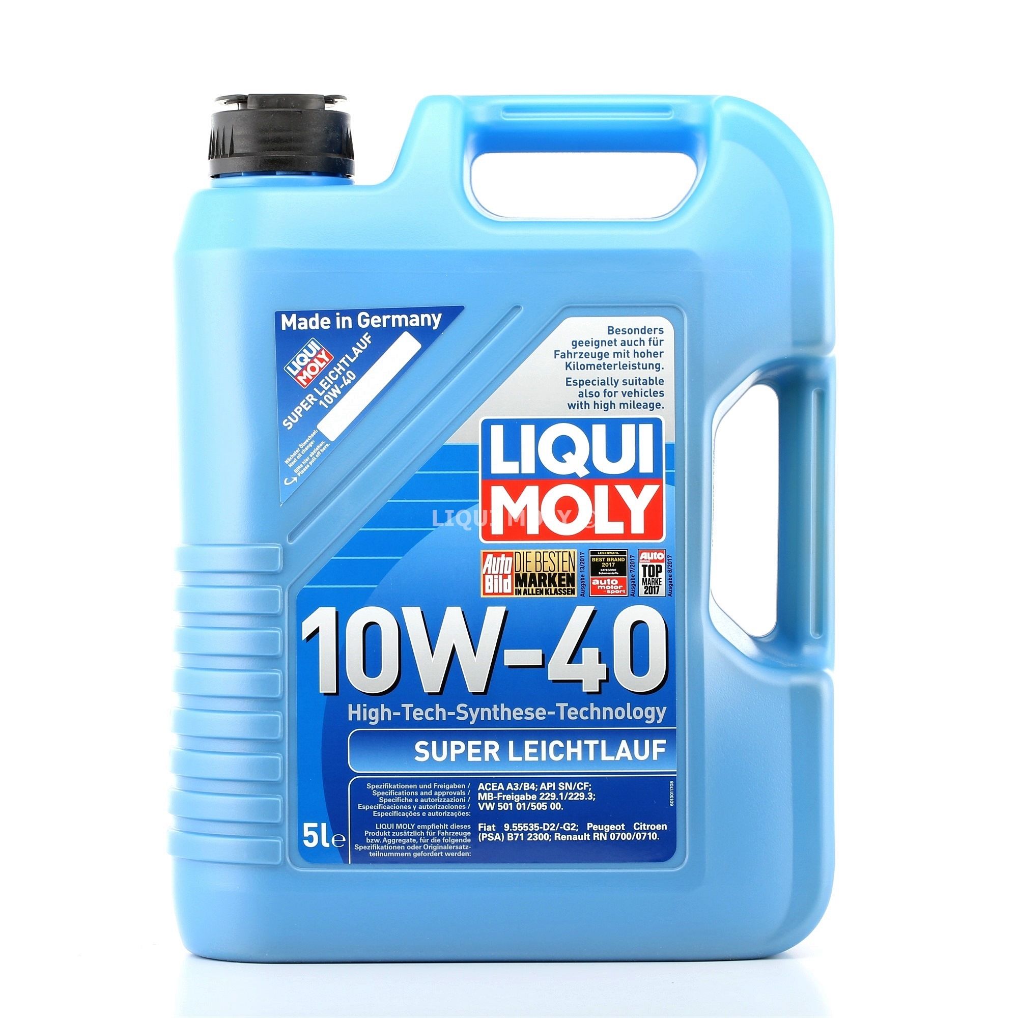 Comprar Aceite de motor LIQUI MOLY 9505 Leichtlauf, Super 10W-40, 5L, aceite parcialmente sintético