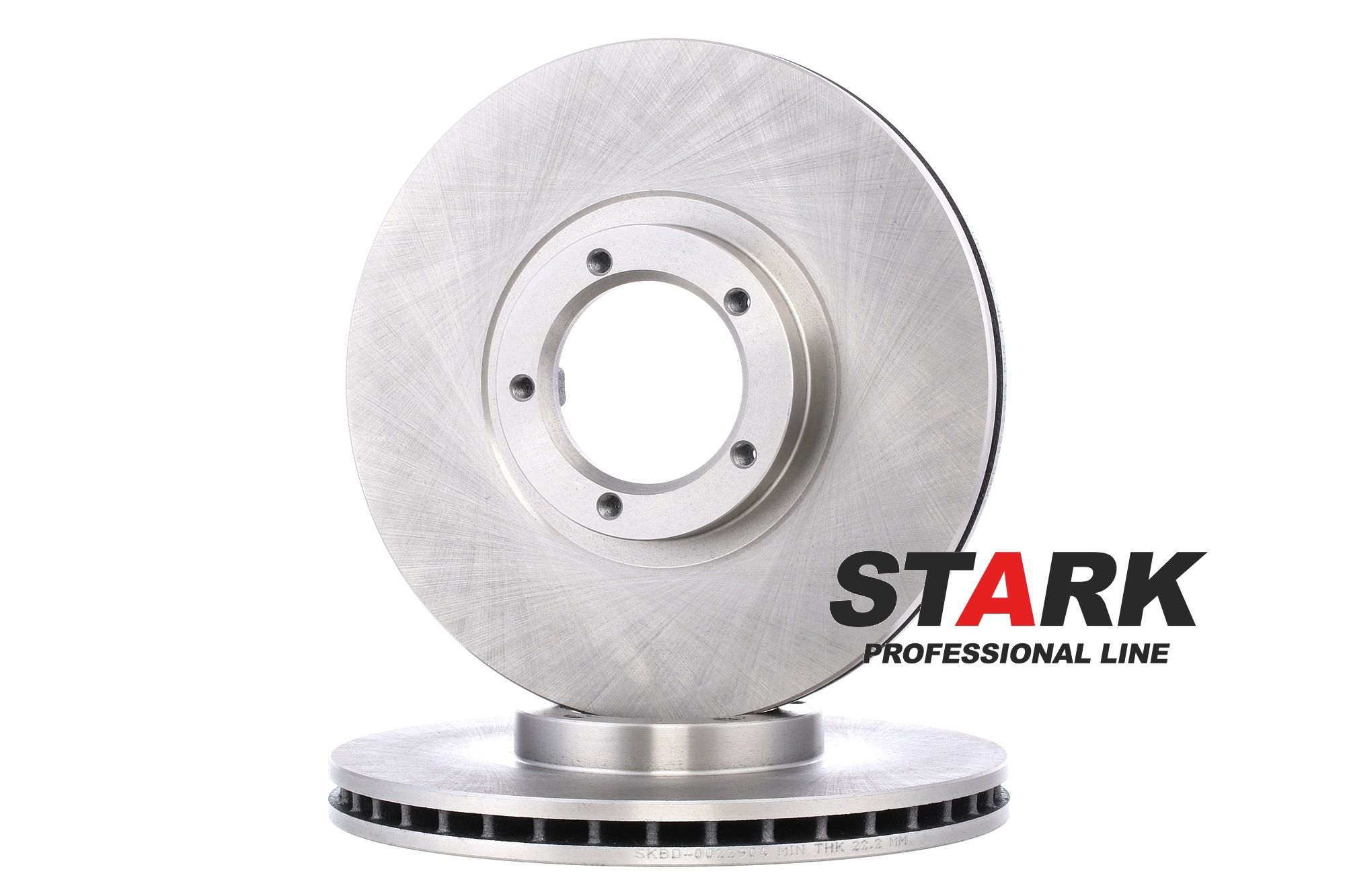 STARK Front Axle, 270x24,3mm, 5, 05/05x100, internally vented Ø: 270mm, Num. of holes: 5, Brake Disc Thickness: 24,3mm Brake rotor SKBD-0022904 buy