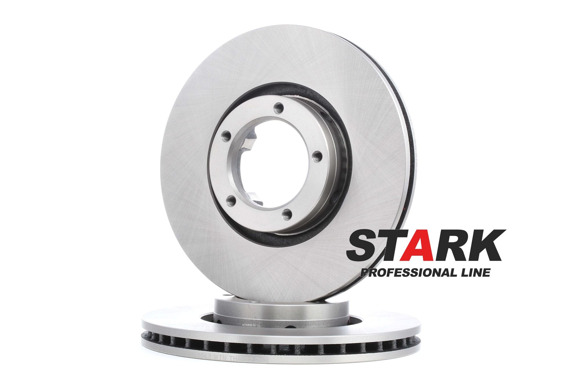 STARK SKBD-0023063 Brake disc Front Axle, 254,0x24,3mm, 5x100, internally vented, Uncoated