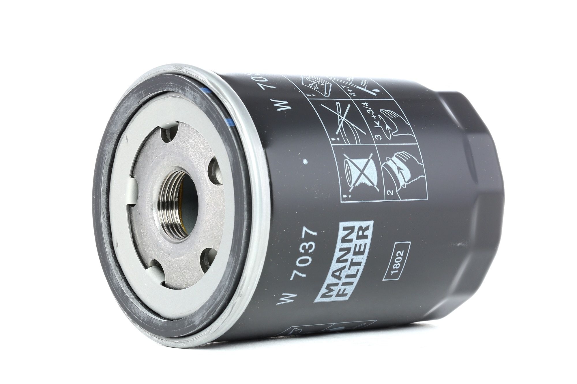 W 7037 MANN-FILTER Oil filters SUBARU M 20 X 1.5, with one anti-return valve, Spin-on Filter