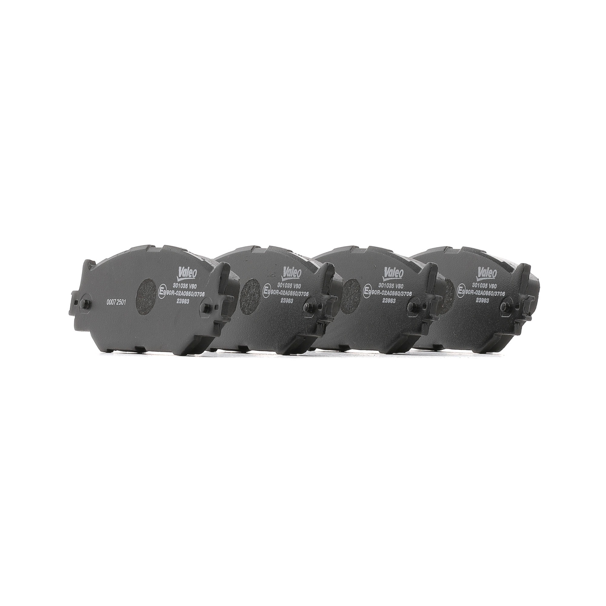VALEO 301035 Bremsbeläge FIRST, Vorderachse, ohne integrierten Verschleißsensor