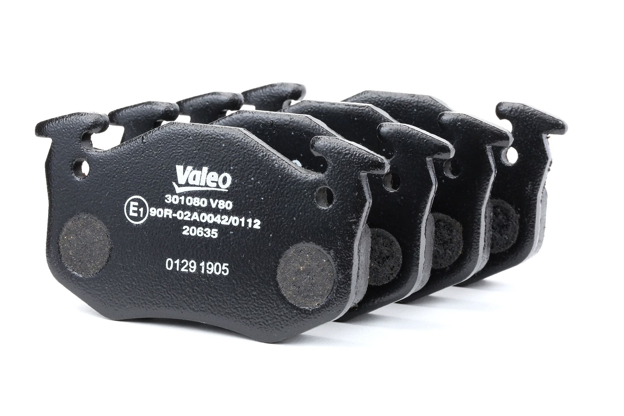 VALEO FIRST, Front Axle, excl. wear warning contact, without anti-squeak plate Height: 54,9mm, Width: 105,3mm, Thickness: 14,5mm Brake pads 301080 buy
