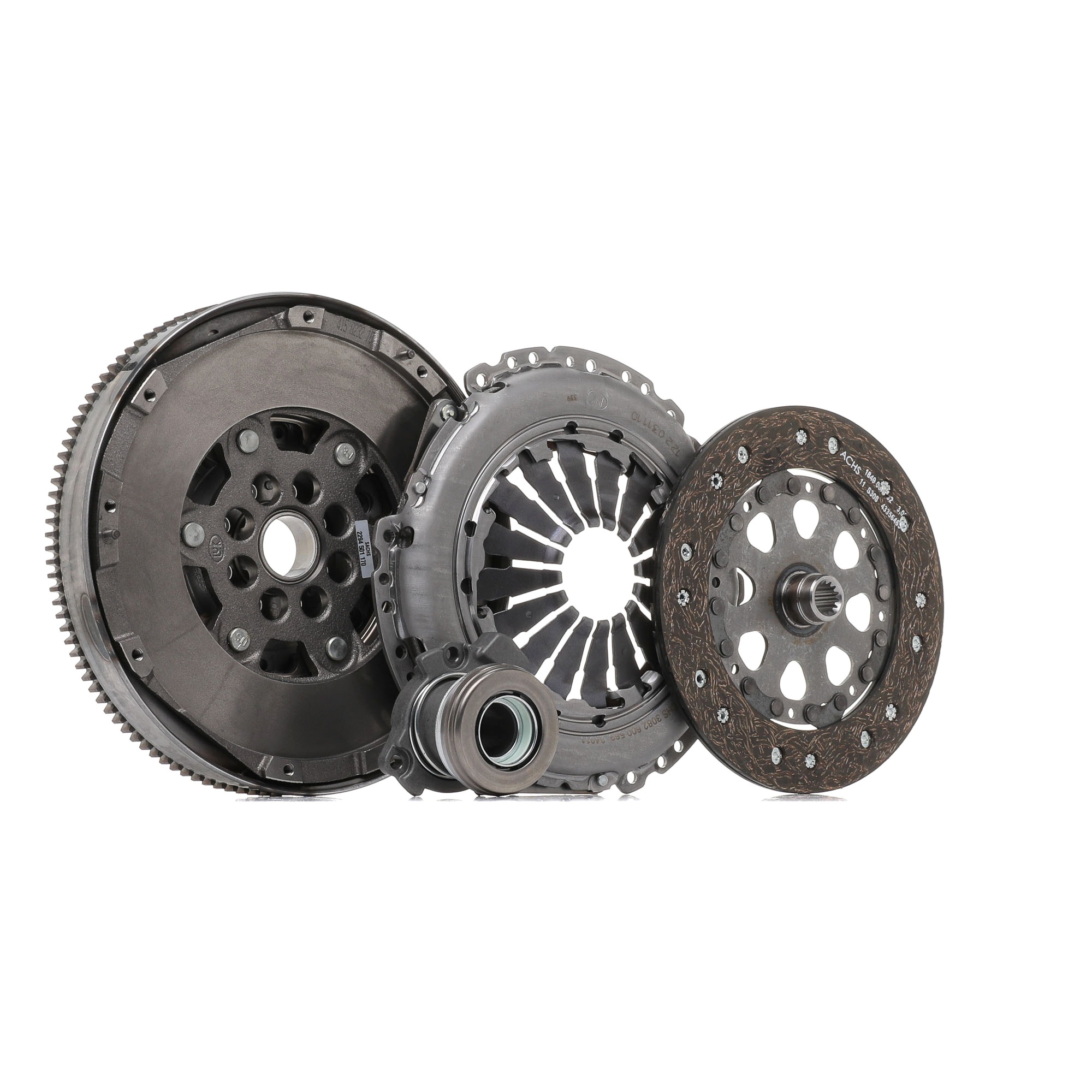 SACHS DMF Modul 2290 601 086 Clutch kit with central slave cylinder, with clutch pressure plate, with dual-mass flywheel, with flywheel screws, with clutch disc, 220mm