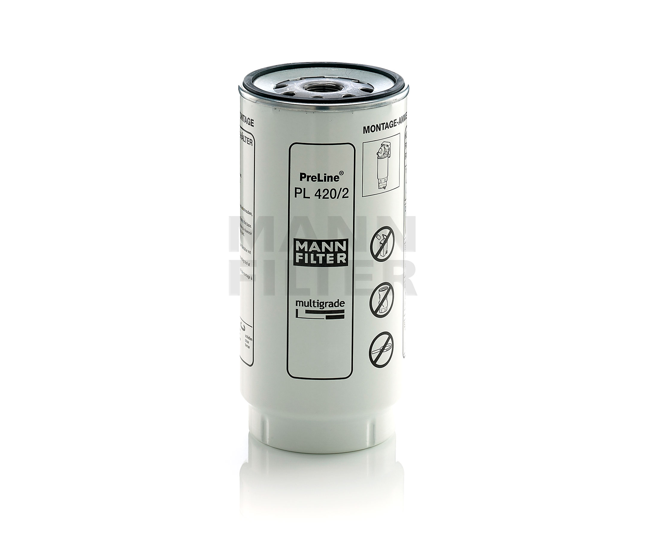 MANN-FILTER mit Dichtung Höhe: 231mm Leitungsfilter PL 420/2 x online kaufen