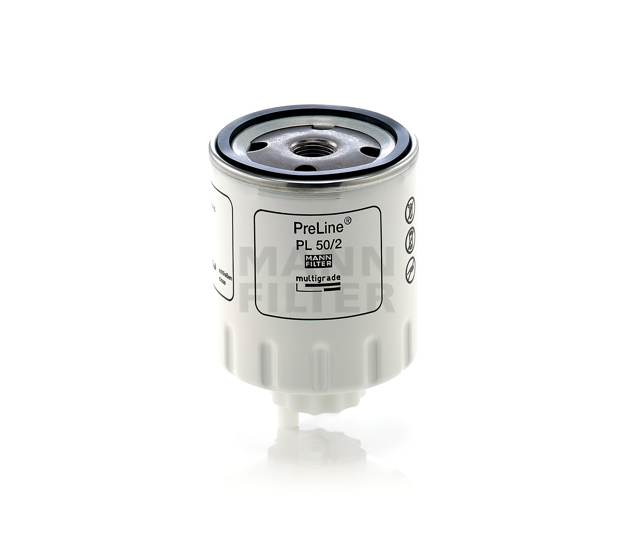 MANN-FILTER Spin-on Filter Height: 111mm Inline fuel filter PL 50/2 buy