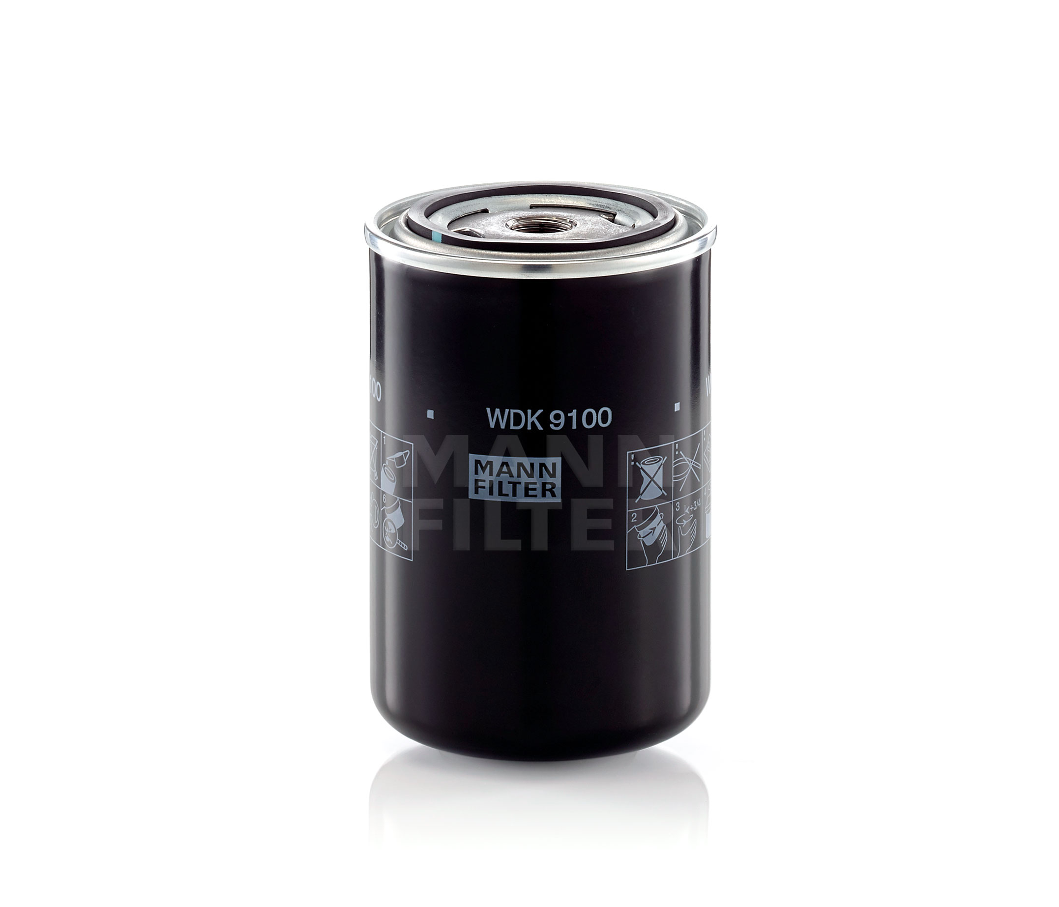 Køb WDK 9100 MANN-FILTER Påskruet filter, til høj tryk Höhe: 144mm Brændstof-filter WDK 9100 billige