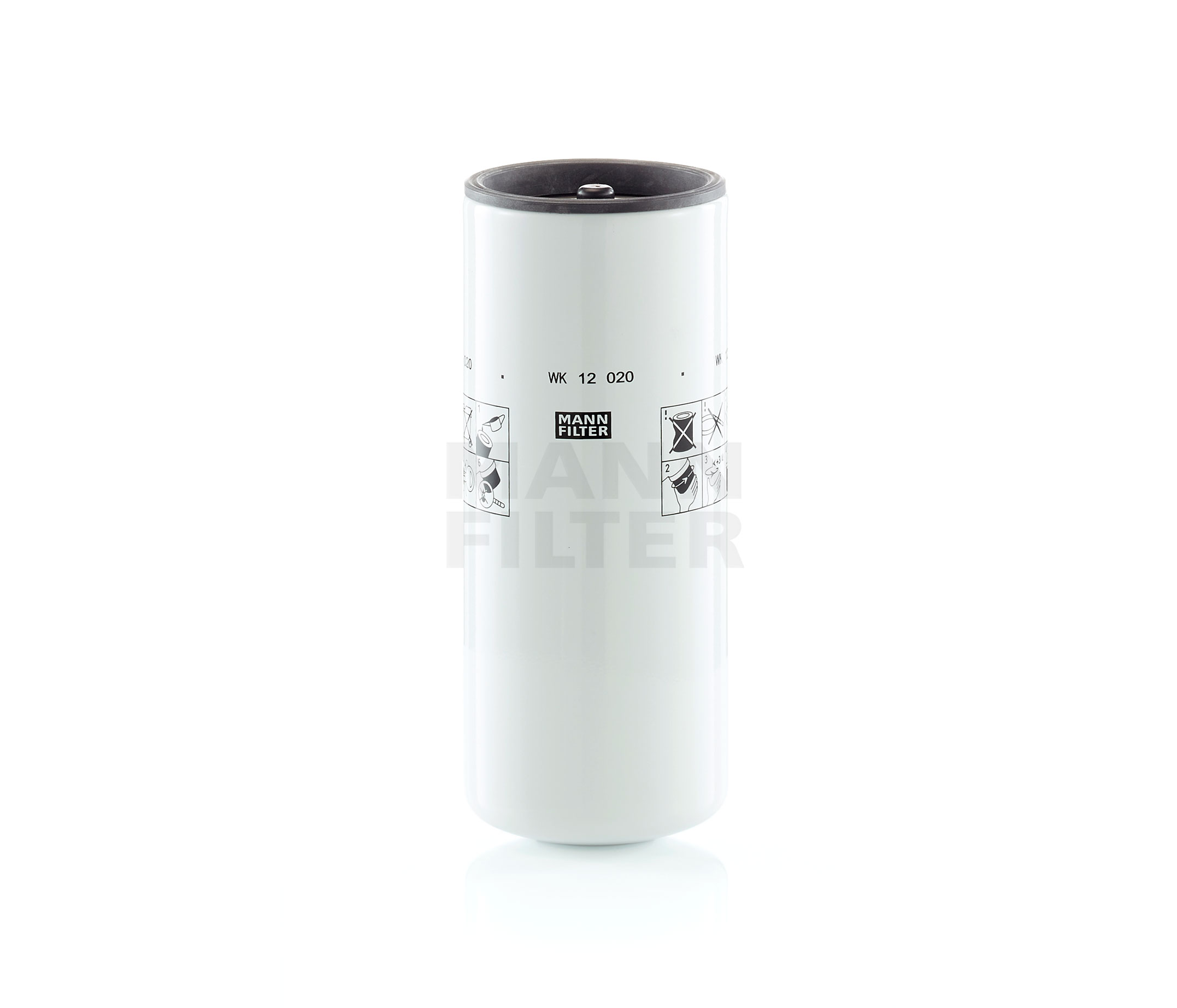 MANN-FILTER Spin-on Filter Height: 297mm Inline fuel filter WK 12 020 buy