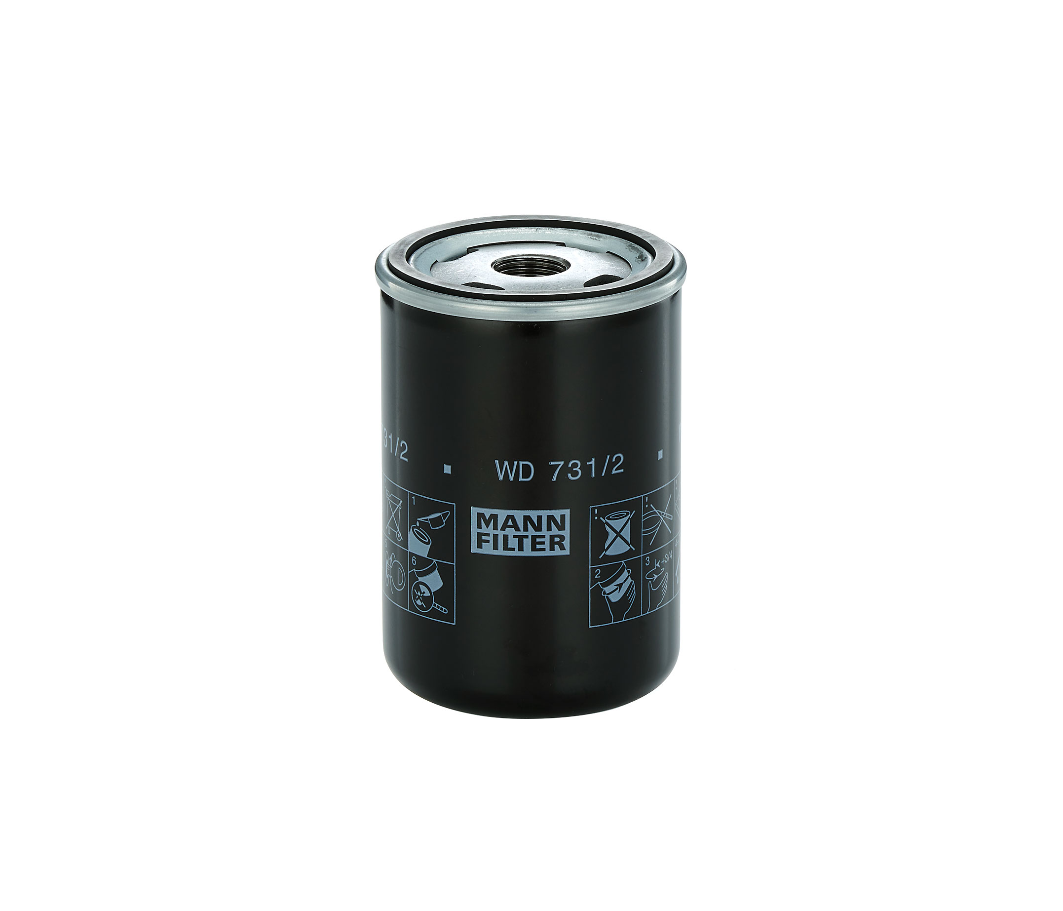 MANN-FILTER 3/4-16 UNF, Spin-on Filter, for high pressure levels Ø: 76mm, Height: 117mm Oil filters WD 731/2 buy