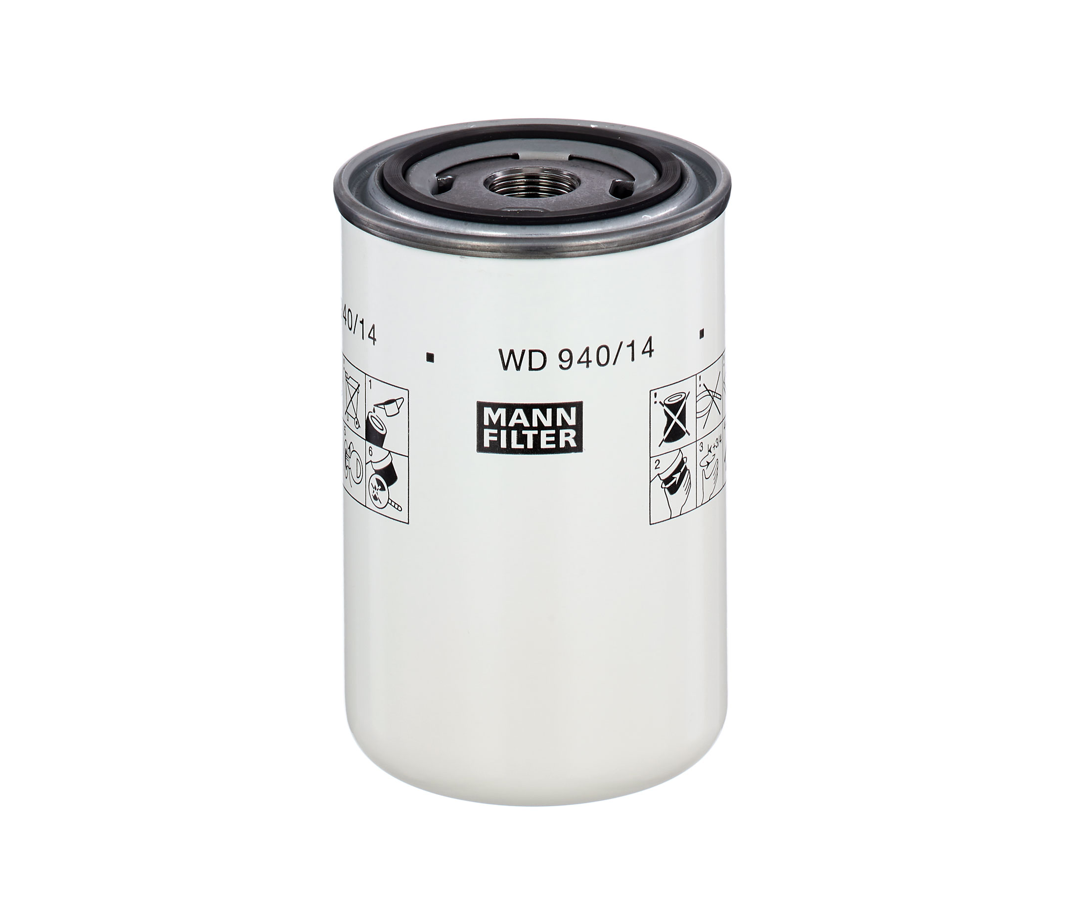 MANN-FILTER M22x1.5, Spin-on Filter, for high pressure levels Ø: 93mm, Height: 144mm Oil filters WD 940/14 buy