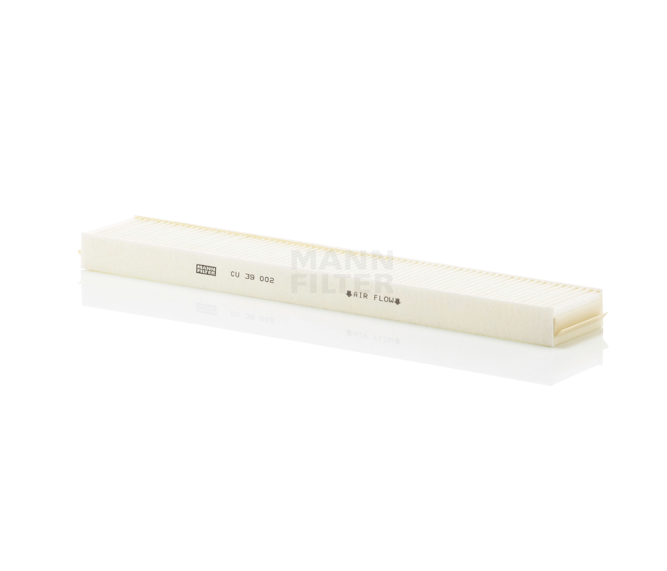 MANN-FILTER Particulate Filter, 396 mm x 60 mm x 25 mm Width: 60mm, Height: 25mm, Length: 396mm Cabin filter CU 39 002 buy