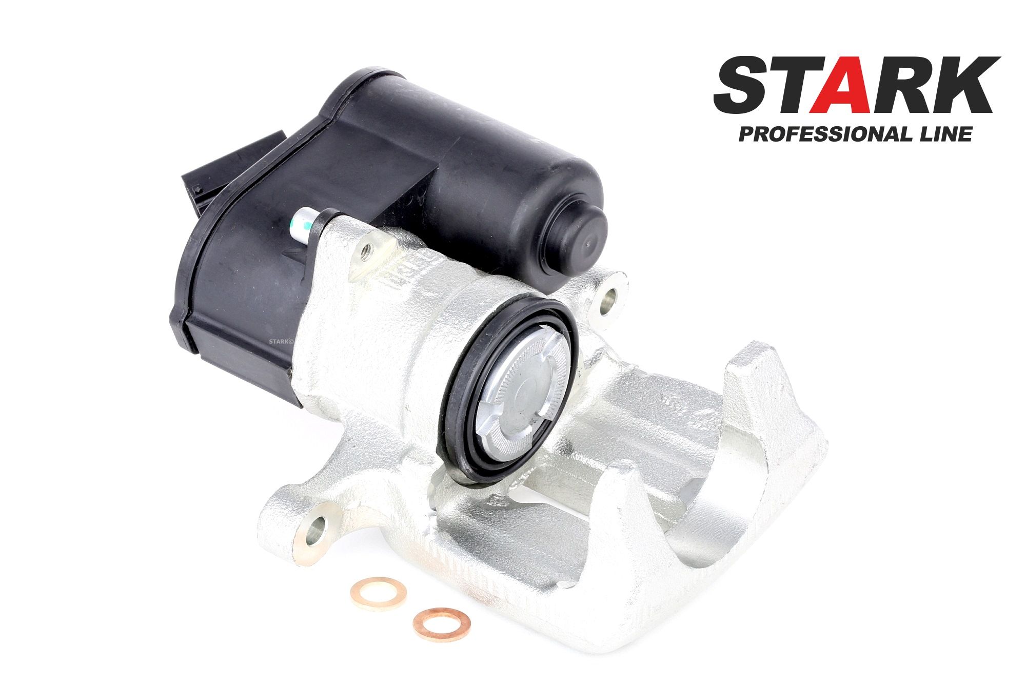 STARK SKBC-0460086 Brake caliper Cast Iron, 134mm, Rear Axle Right, for vehicles with electric parking brake