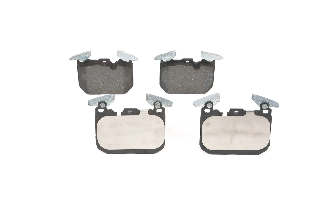 Kjøp BP1696 BOSCH framaksel, bakaksel, Low-Metallic Høyde: 91,3mm, Bredde: 112,9mm, Tykkelse: 17,9mm Bremseklosser 0 986 494 701 Ikke kostbar
