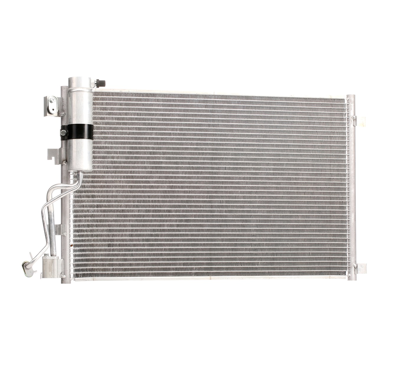 STARK SKCD-0110348 Air conditioning condenser with dryer, without sensor, with screw connection, Aluminium, Aluminium, 615mm