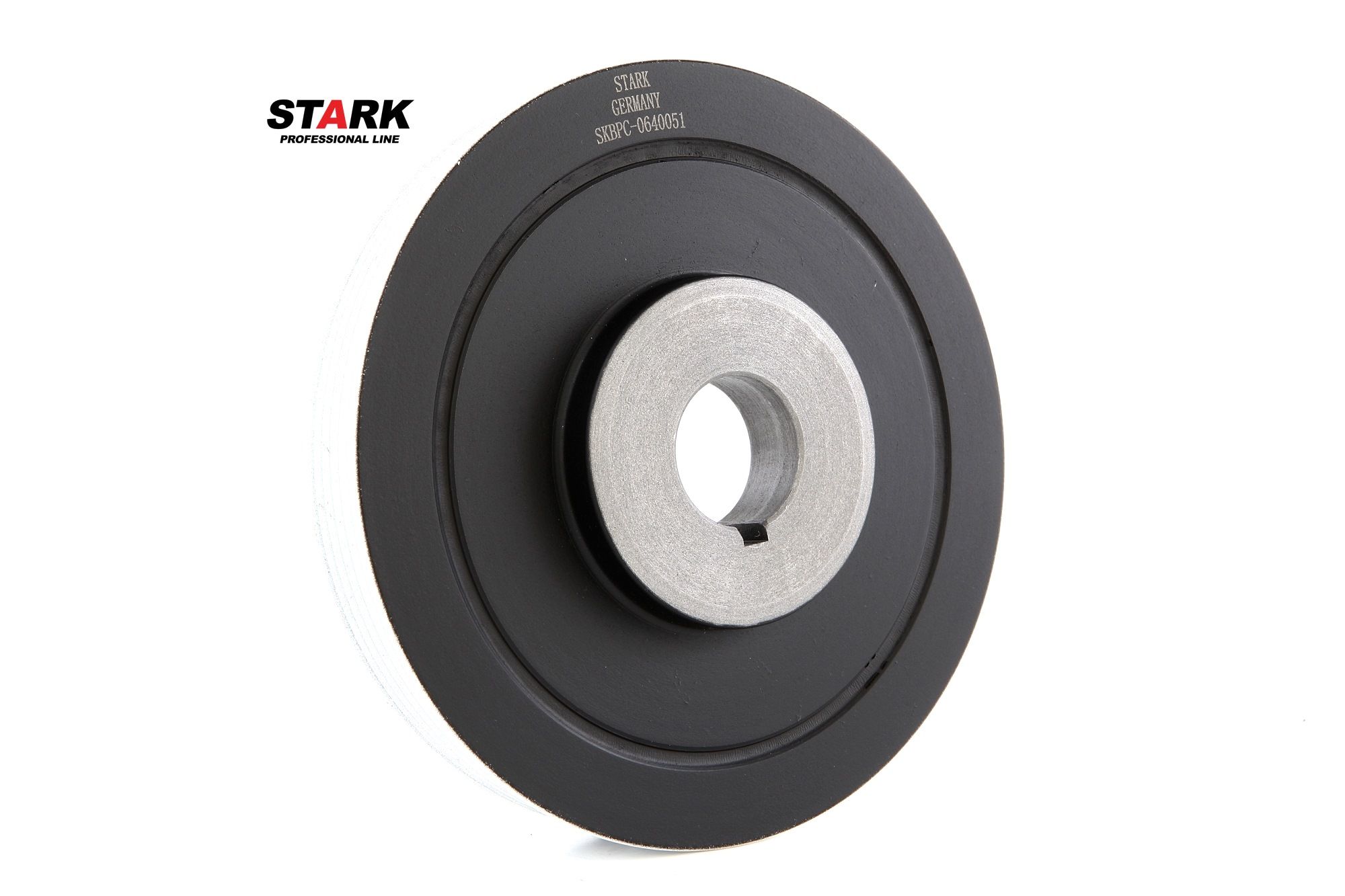 STARK SKBPC-0640051 Crankshaft pulley Ø: 158,0mm, Number of ribs: 5, for crankshaft