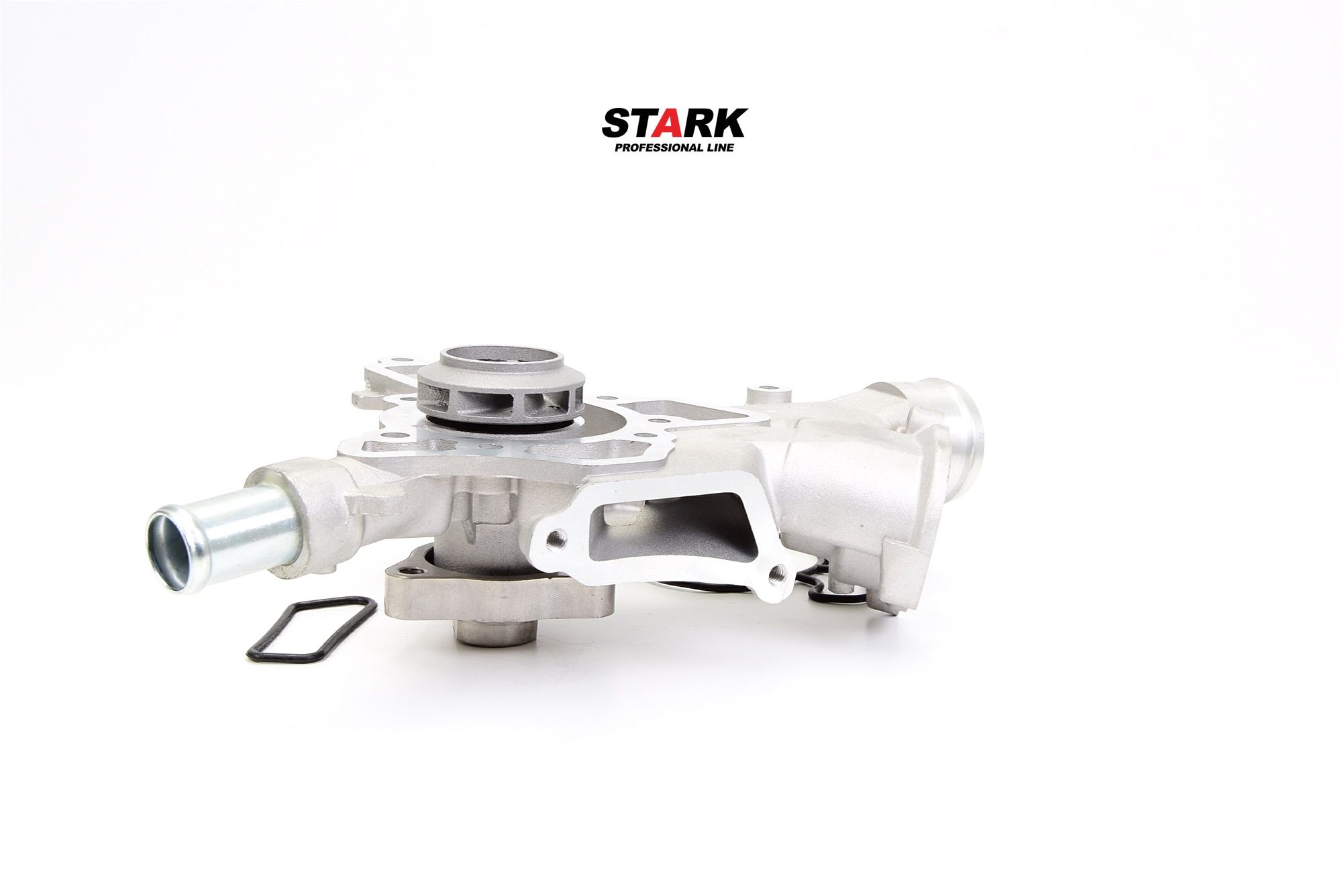 STARK SKWP-0520025 Water pump Cast Aluminium, without belt pulley, with gaskets/seals, Mechanical, Metal impeller, for v-ribbed belt use