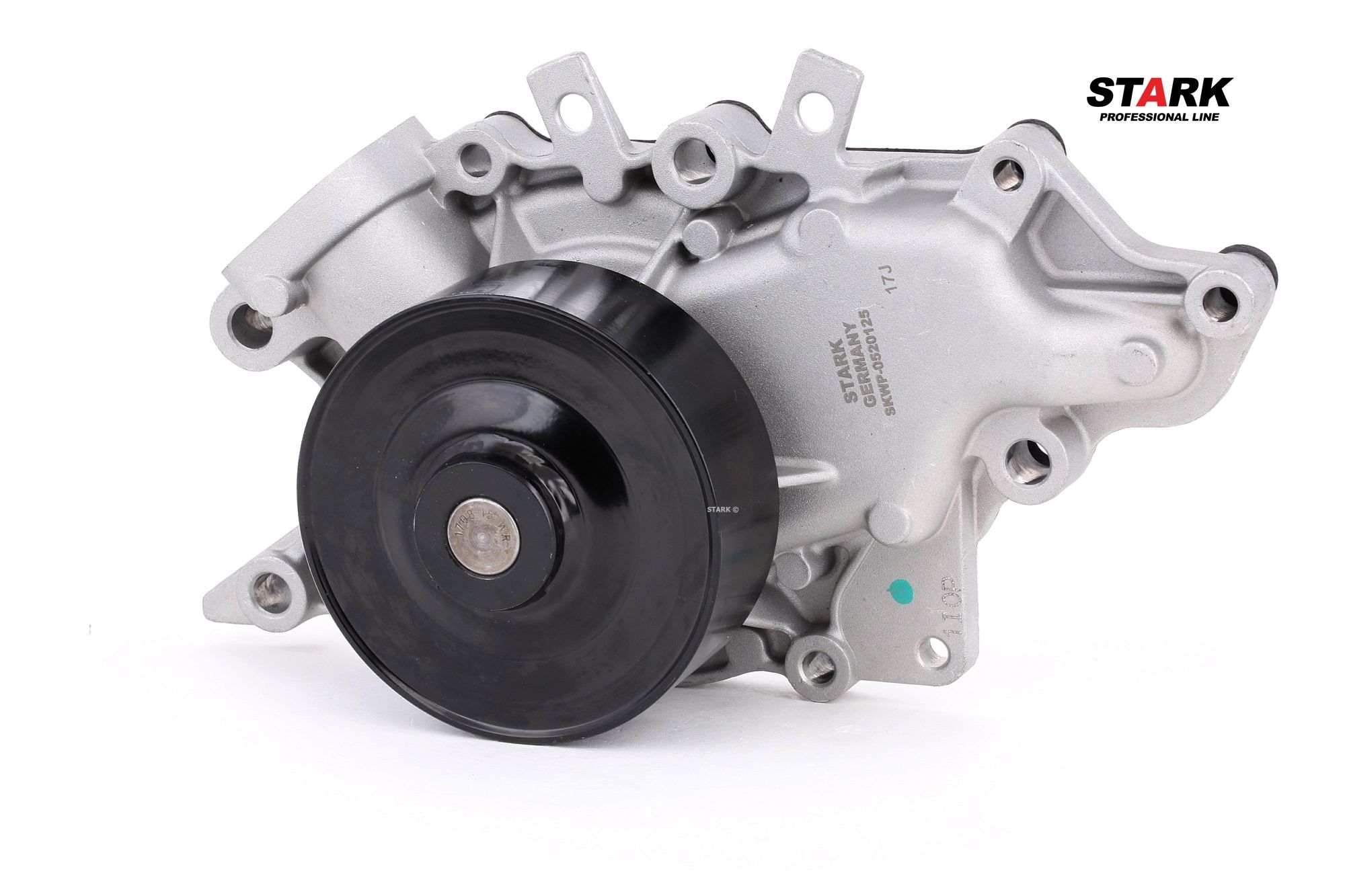 STARK SKWP-0520125 Water pump Cast Aluminium, with belt pulley, with seal, Mechanical, Metal, for v-ribbed belt use