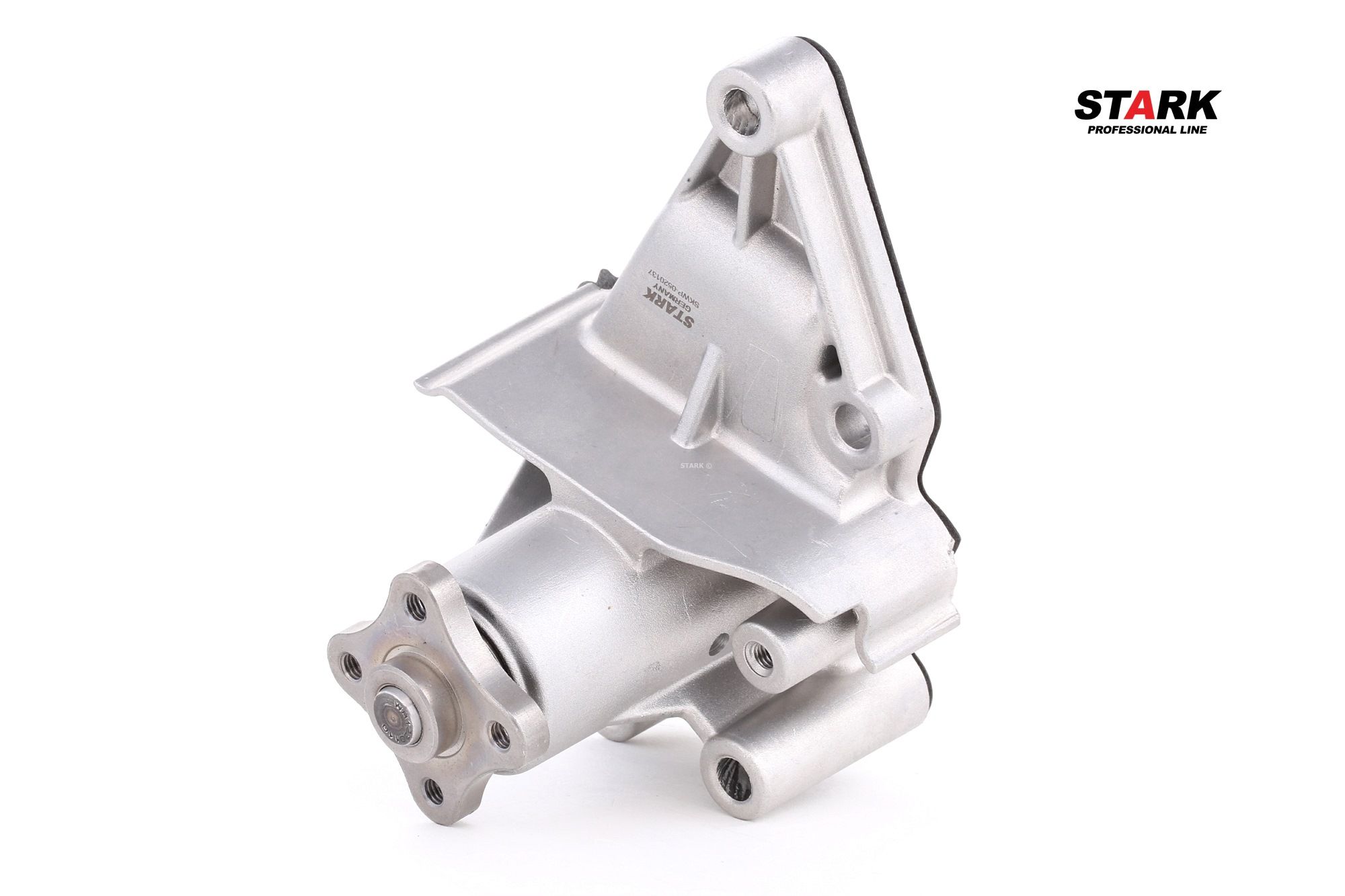 STARK SKWP-0520137 Water pump Cast Aluminium, for v-ribbed belt pulley, without belt pulley, with seal, Mechanical, Metal impeller