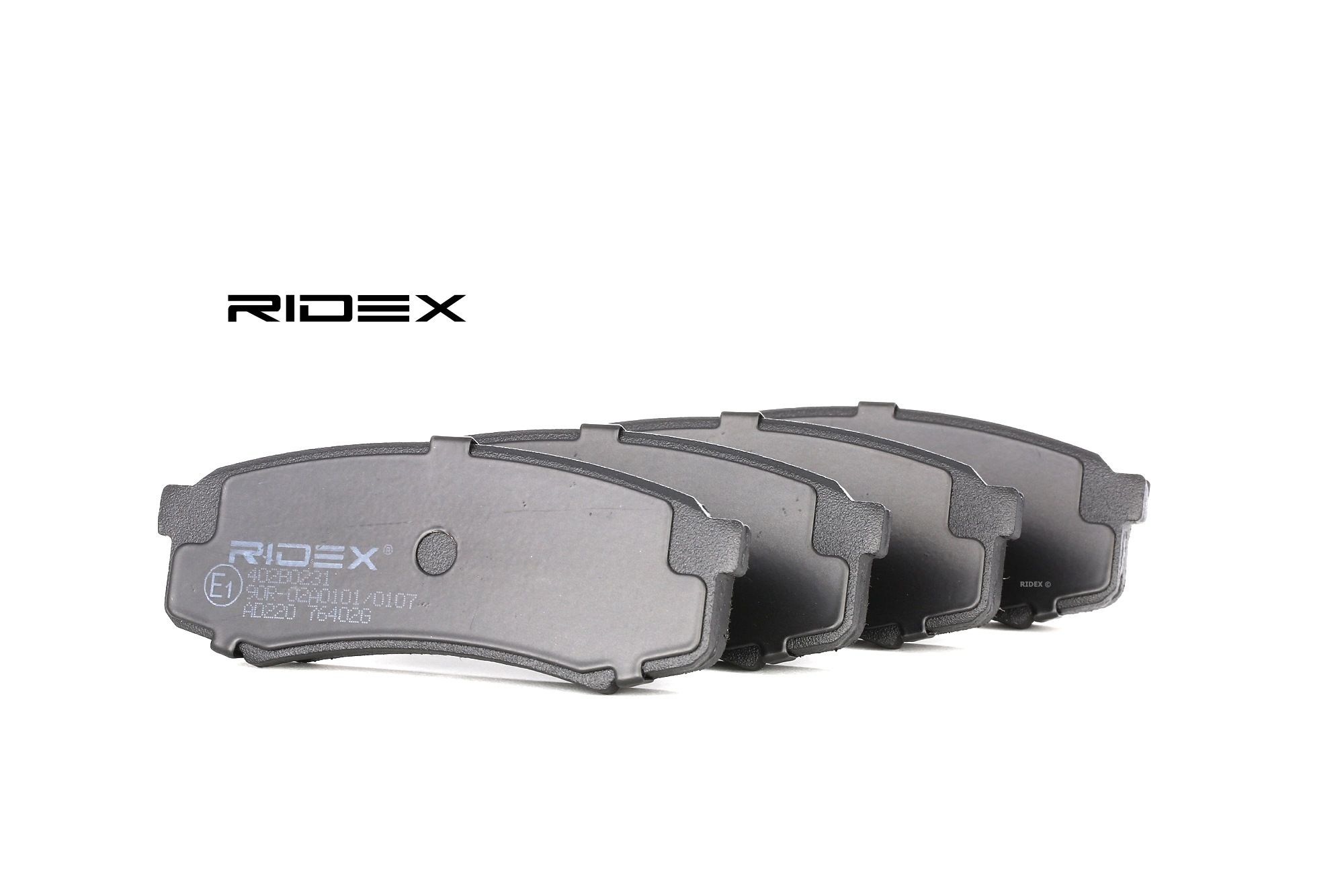 RIDEX 402B0231 Kit pastiglie freni Assale posteriore, senza contatto segnalazione usura