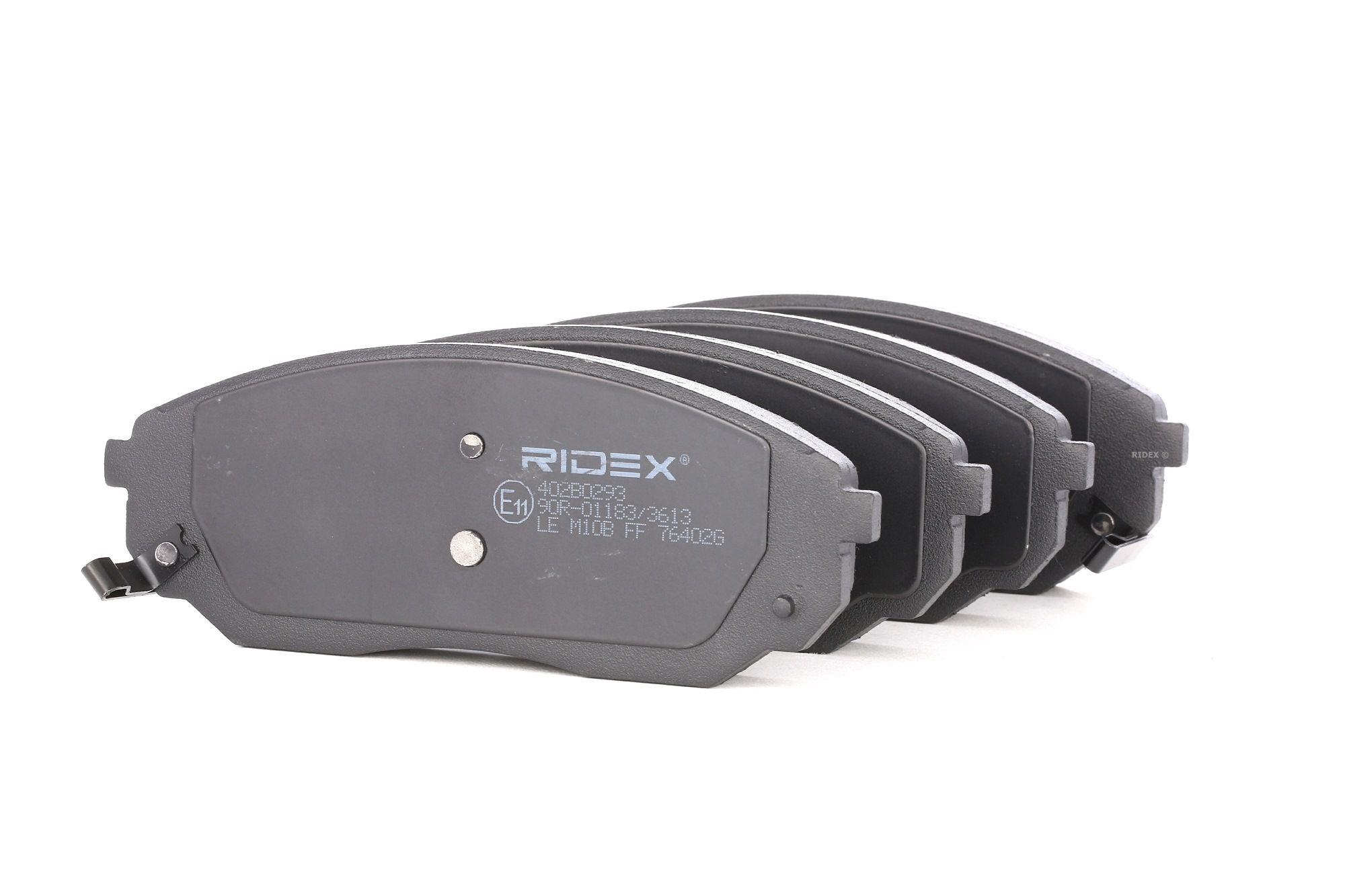 RIDEX 402B0293 Kit pastiglie freni con segnalatore acustico usura