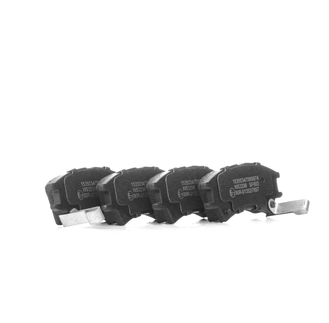 RIDEX 402B0287 Brake pad set Front Axle, with acoustic wear warning