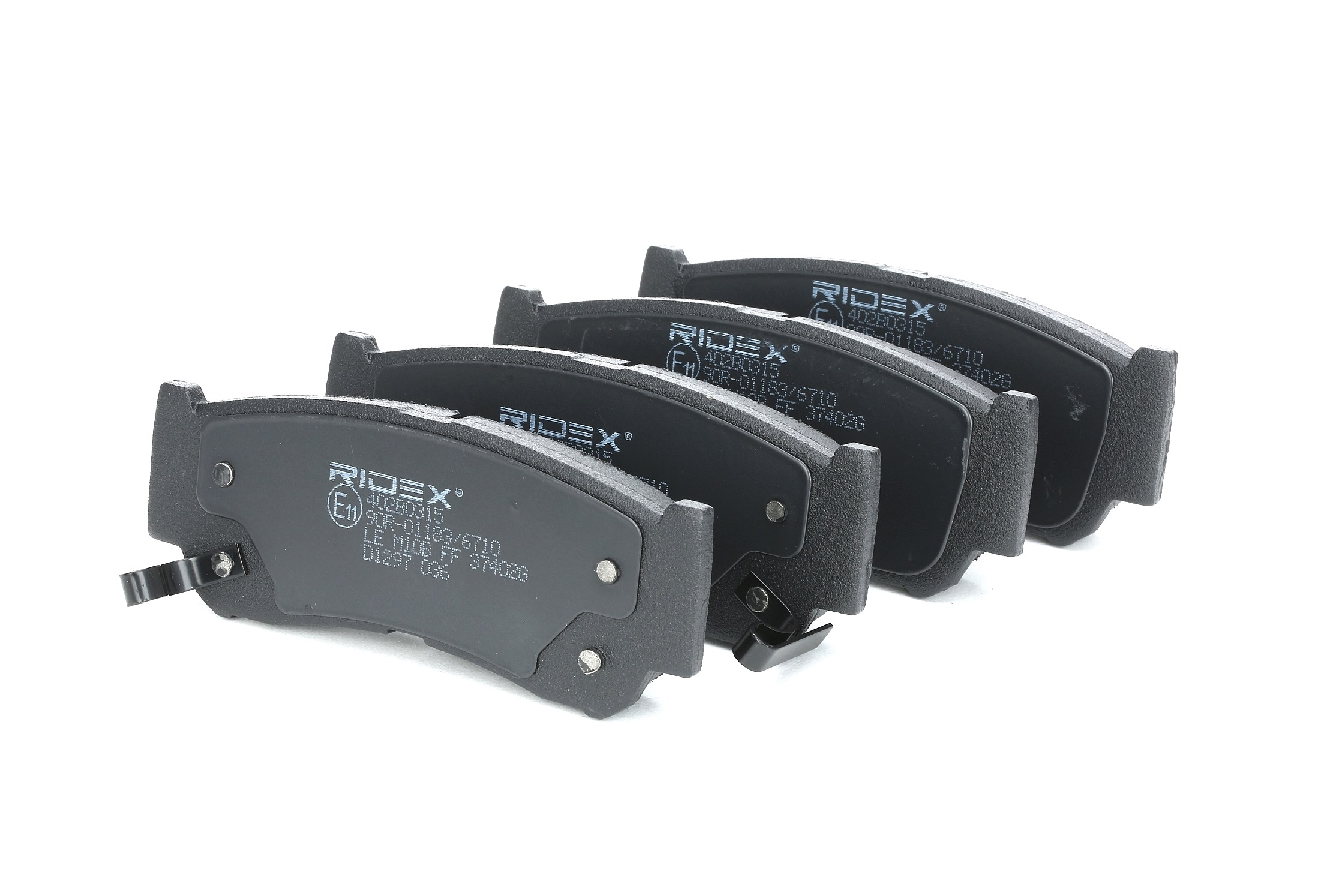 RIDEX Kit Pastiglie Freno Anteriori Con Segnalatore Usura 402B0498: Compatibile Con Opel Corsa D, Fiat 500L, Vauxhall