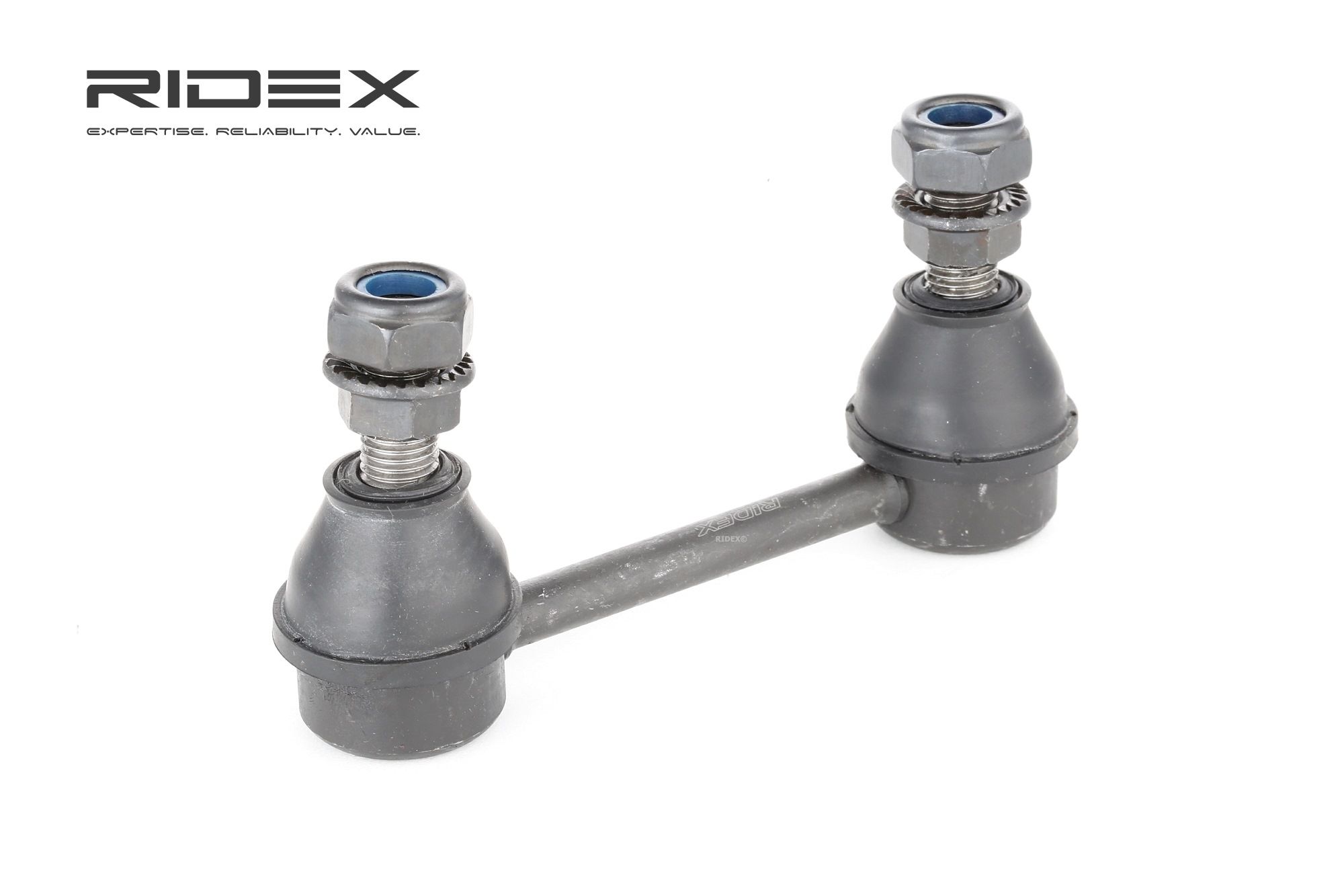 RIDEX 3229S0226 Anti-roll bar link Rear Axle both sides, 90mm, M10X1.25