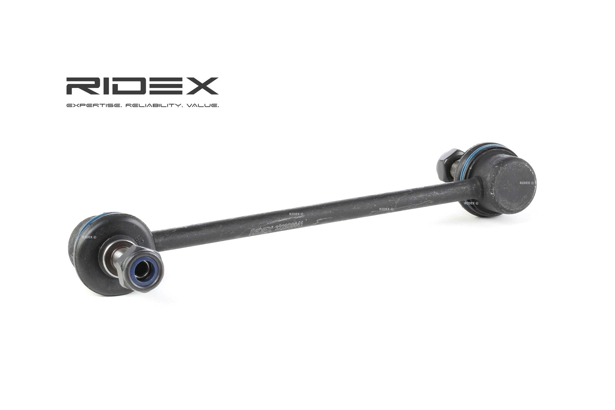 RIDEX 3229S0041 Anti-roll bar link Front Axle, 215mm, 190mm, M10X1,25