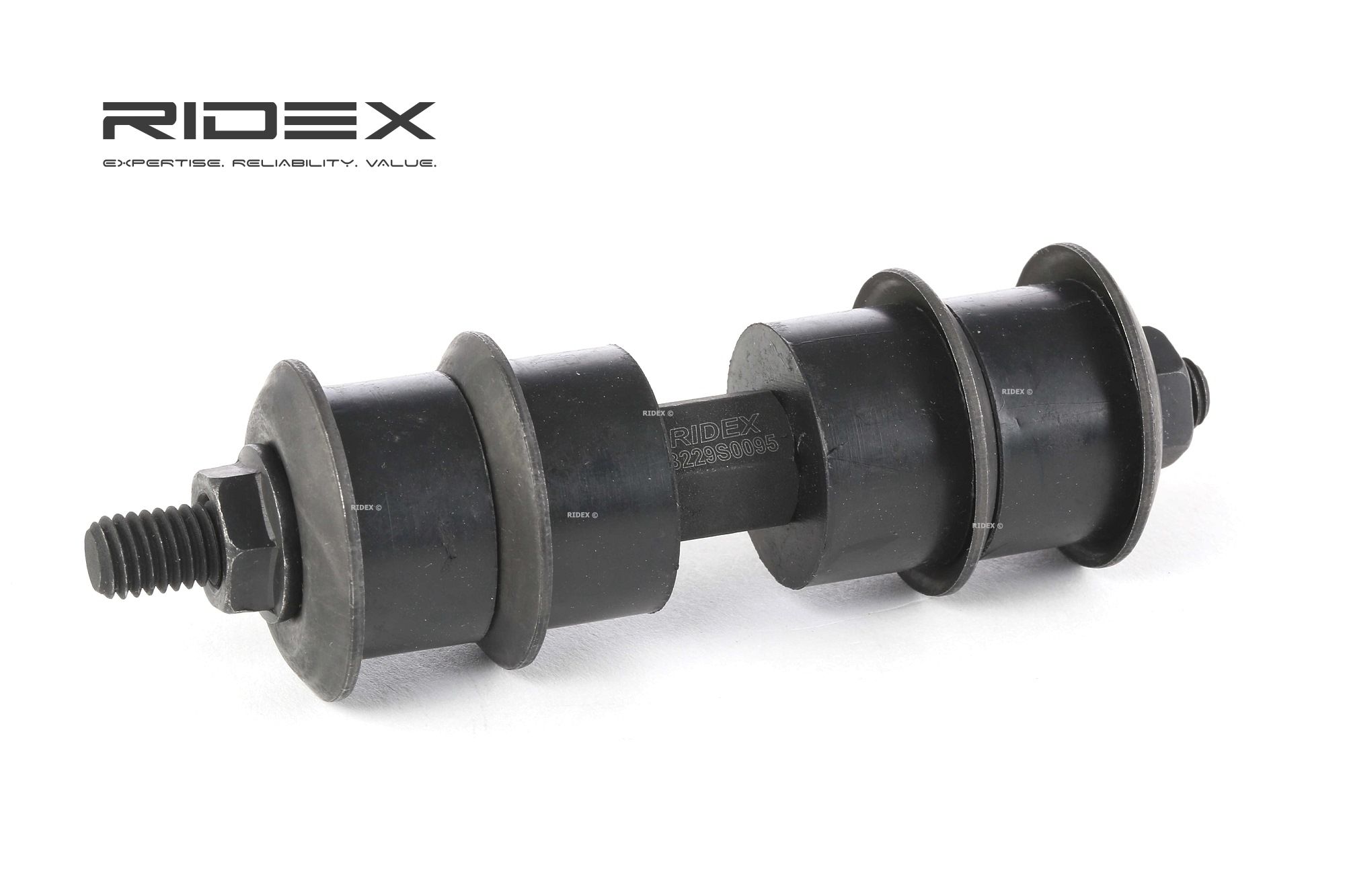 Buy Anti-roll bar link RIDEX 3229S0095 - Axle suspension parts HONDA PRELUDE online