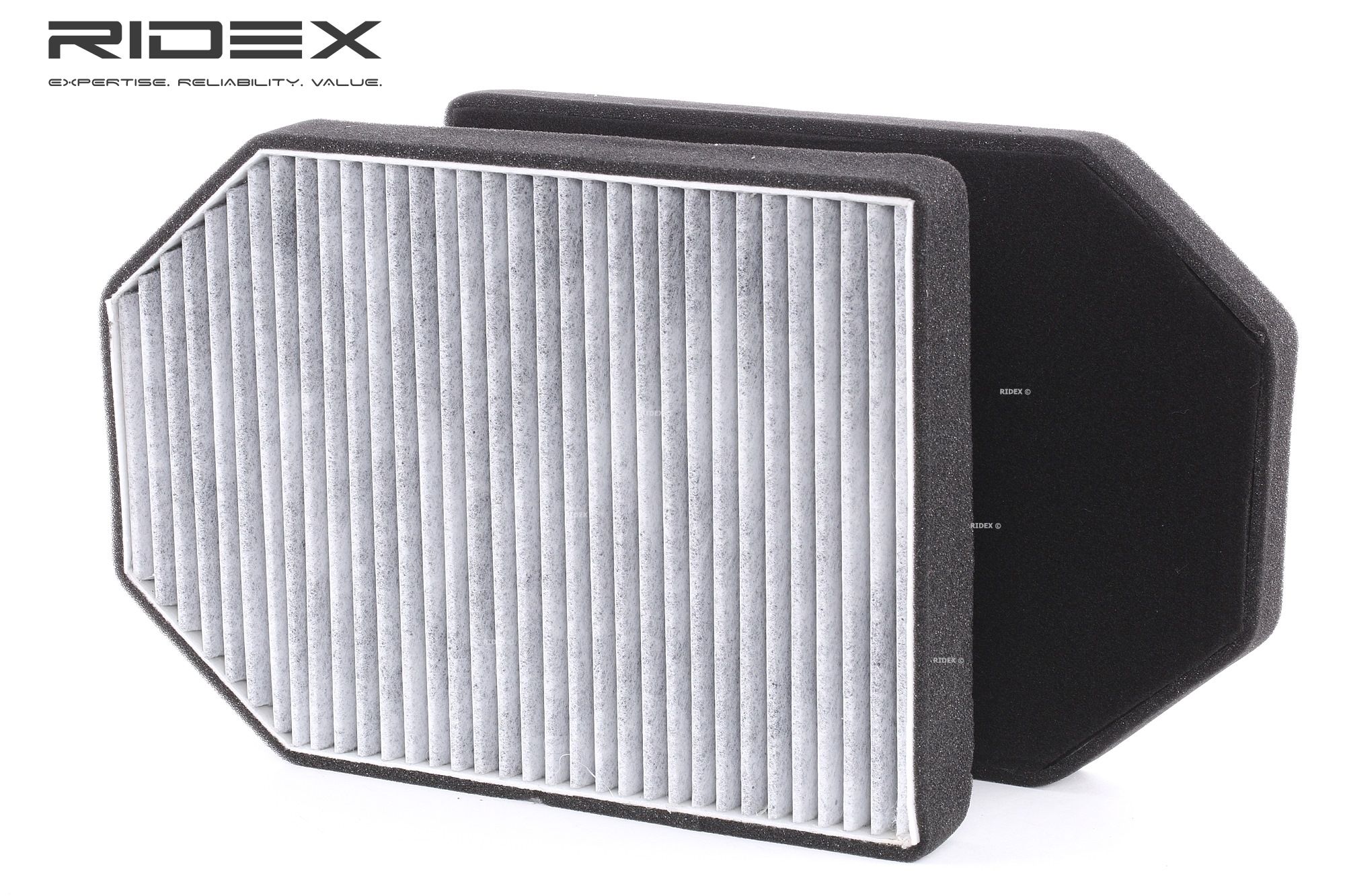 RIDEX Activated Carbon Filter, 280 mm x 203,0 mm x 28 mm Width: 203,0mm, Height: 28mm, Length: 280mm Cabin filter 424I0222 buy
