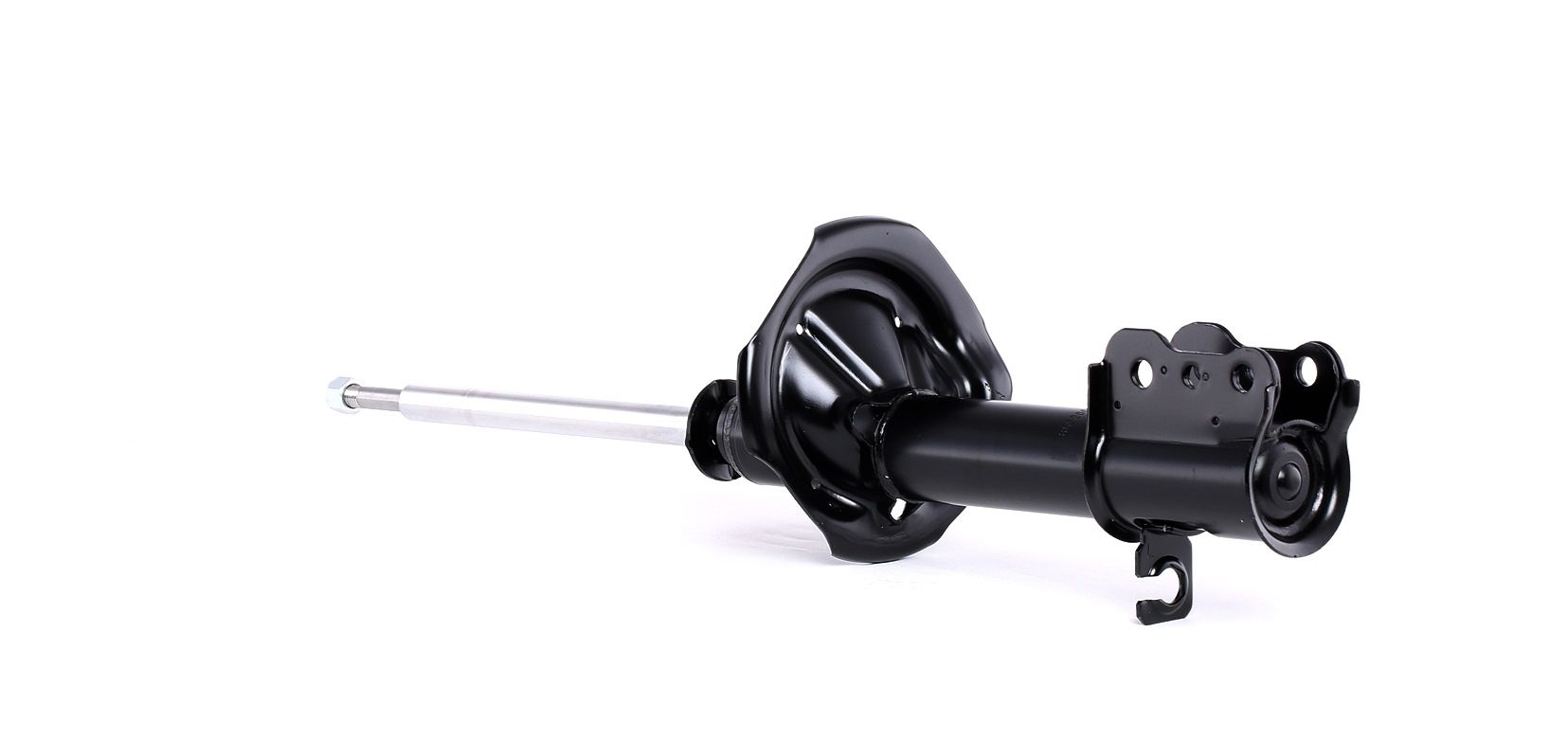 RIDEX 854S0415 Shock absorber Rear Axle Left, Gas Pressure, 593x380 mm, Twin-Tube, Suspension Strut, Top pin, Bottom Clamp
