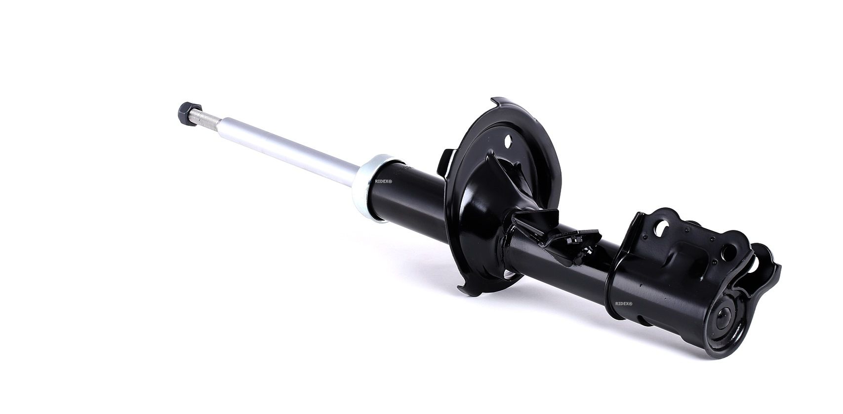 RIDEX 854S0492 Shock absorber Front Axle Right, Gas Pressure, Twin-Tube, Suspension Strut, Top pin, Bottom Clamp