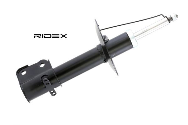 854S0466 RIDEX Amortizatorius priekinė ašis, dujų slėgis, dvigubas  vamzdelis, pakabos statramstis, apatinis spaustukas, viršutinis kaištis —  Pirkti dabar!