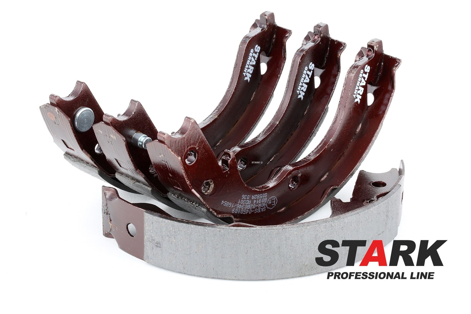 STARK SKBS-0450109 Brake Shoe Set Rear Axle, Ø: 190 x 31,5 mm, without lever