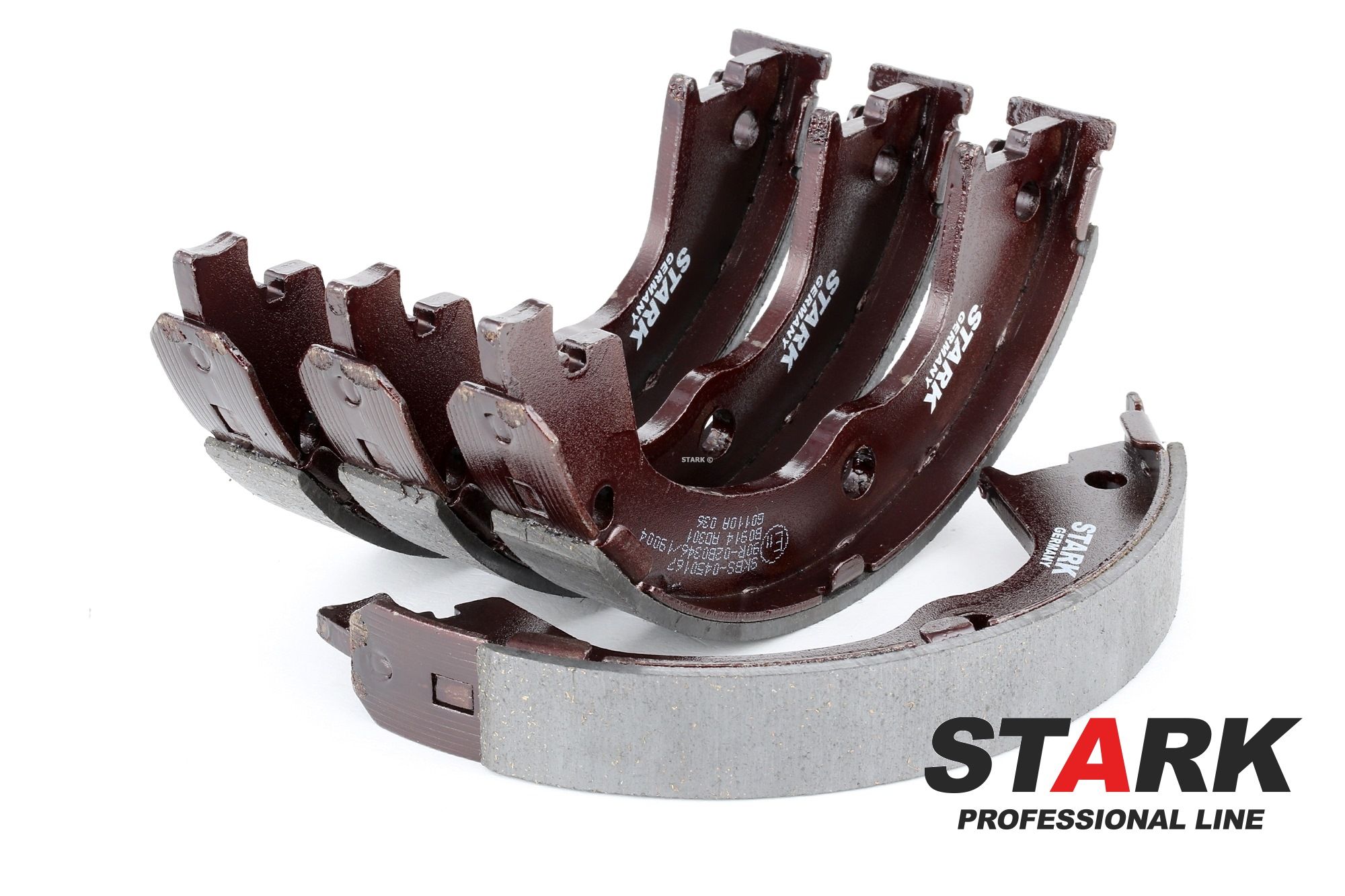 STARK SKBS-0450167 Brake Shoe Set Rear Axle, Ø: 188 x 26 mm, without lever