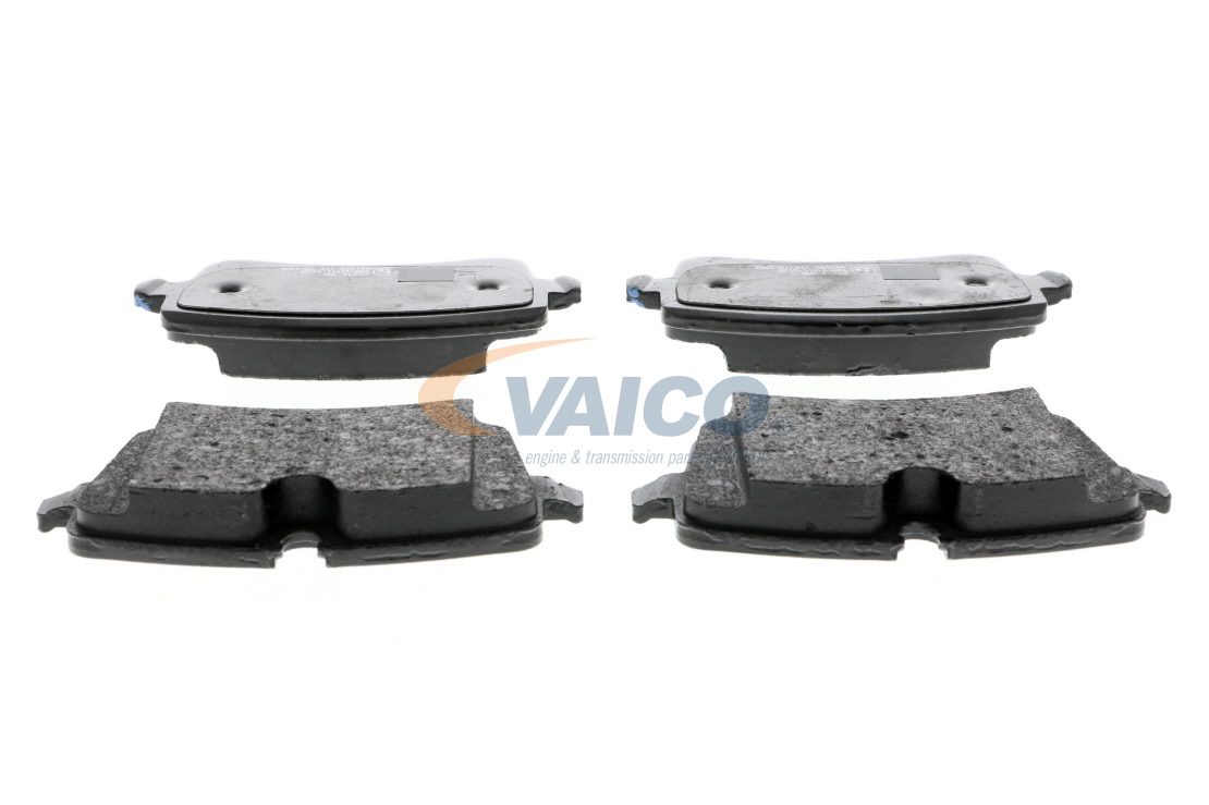 VAICO V10-1024 Brake pad set Q+, original equipment manufacturer quality, Rear Axle, incl. wear warning contact