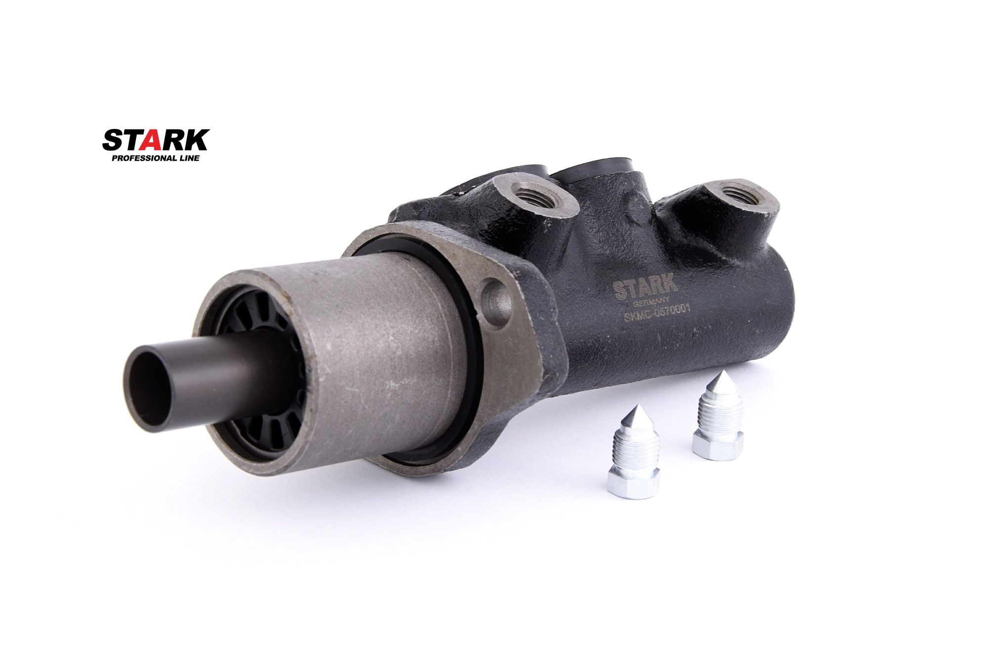 STARK SKMC-0570001 Brake master cylinder Number of connectors: 4, D1: 20,6 mm, without brake fluid reservoir, Cast Iron, 4x M10x1.0